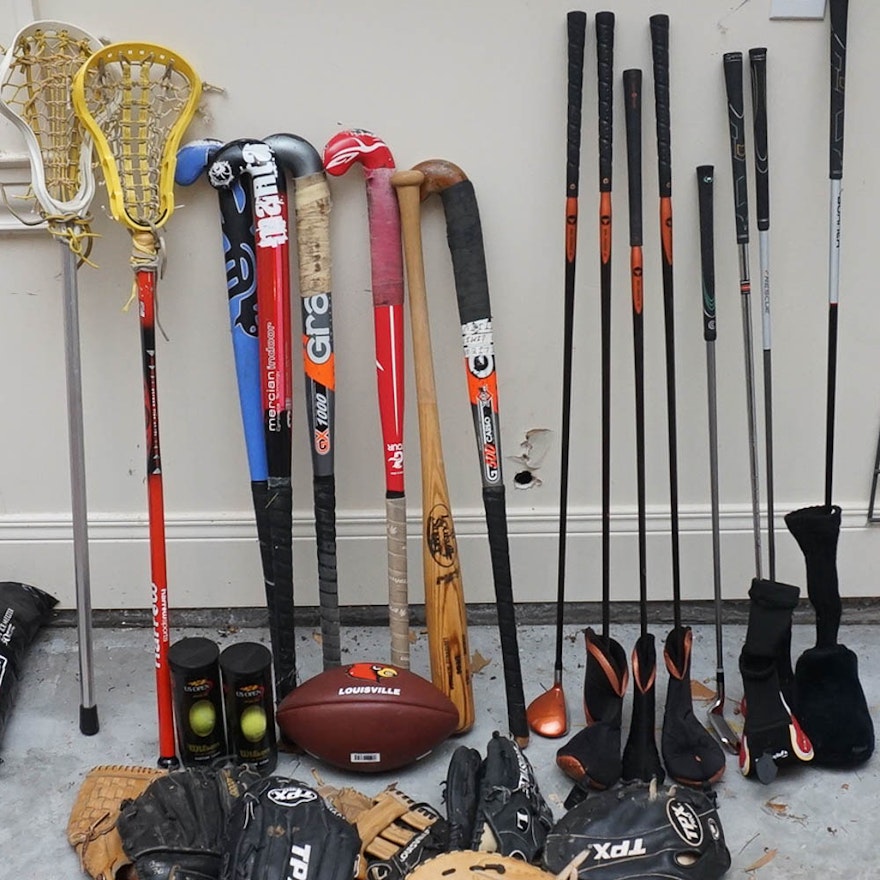 Athletic Equipment Assortment