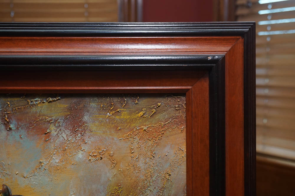 P. Gardner Painting of Race Horses