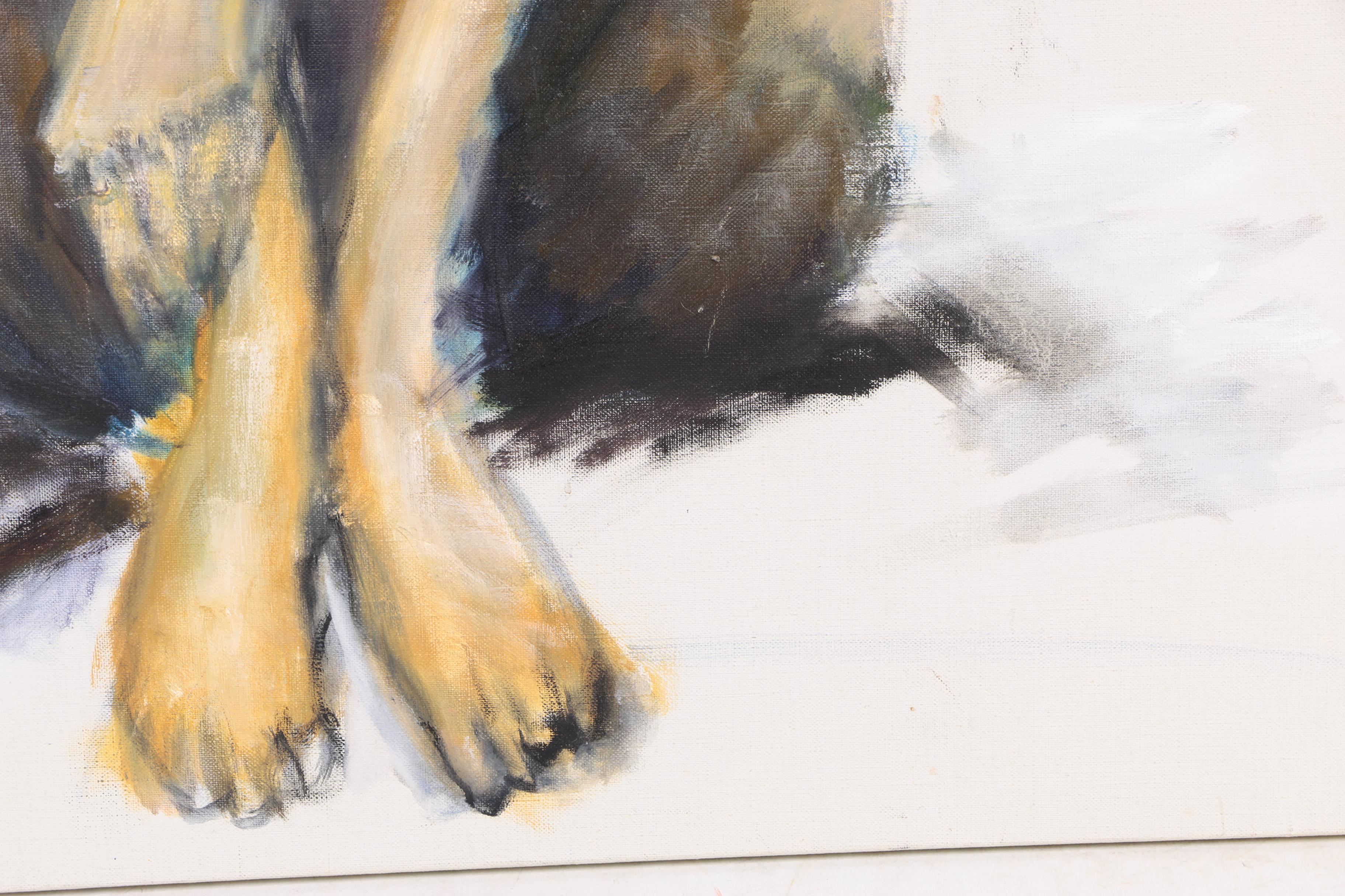 Eloe Woolf-Laiken Oil Painting of a Nude