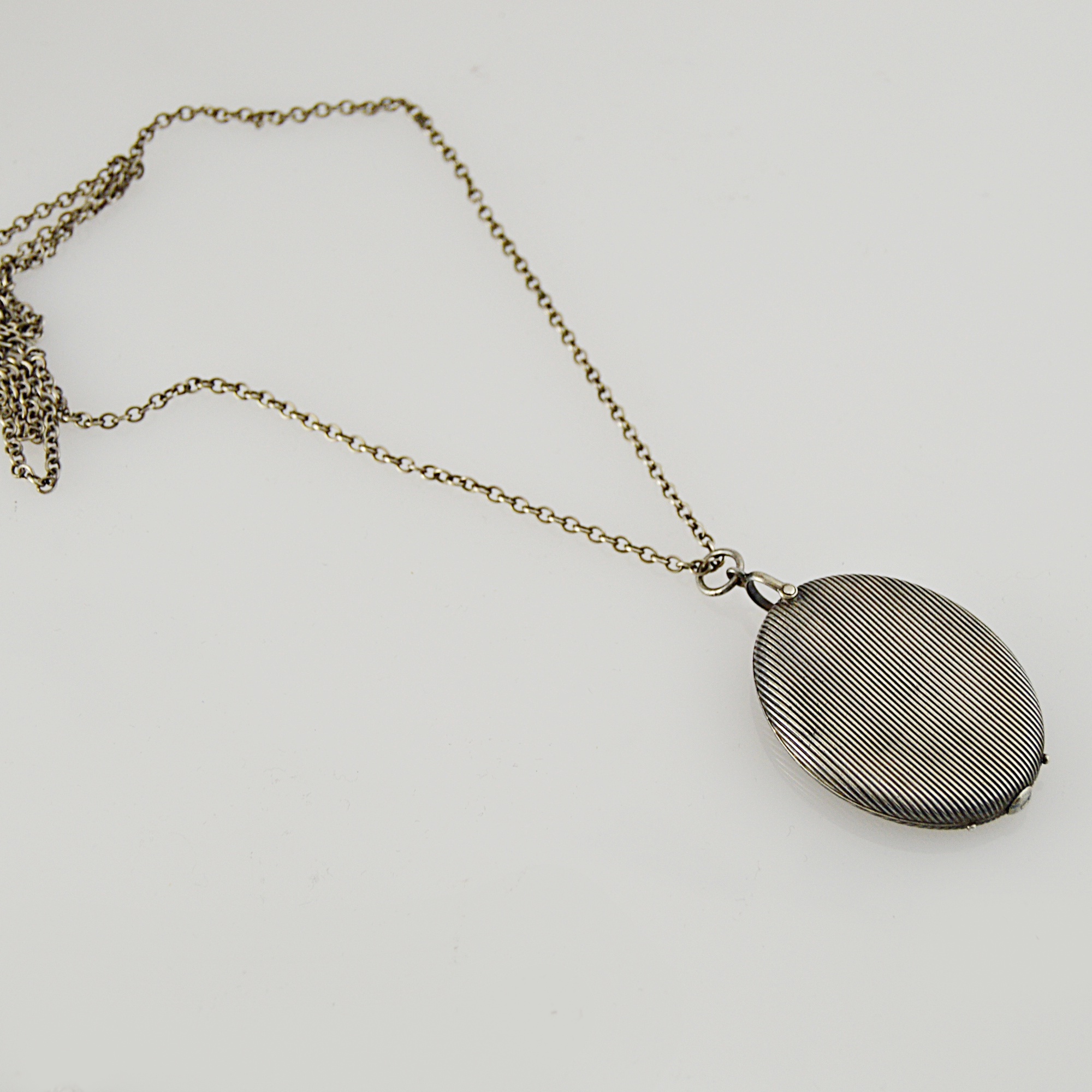 Vintage 800 Silver Pendant with Sterling Silver Chain Necklace