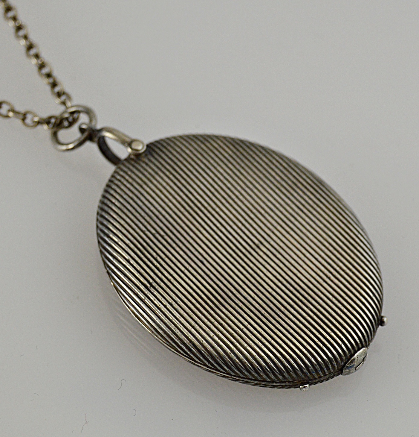 Vintage 800 Silver Pendant with Sterling Silver Chain Necklace