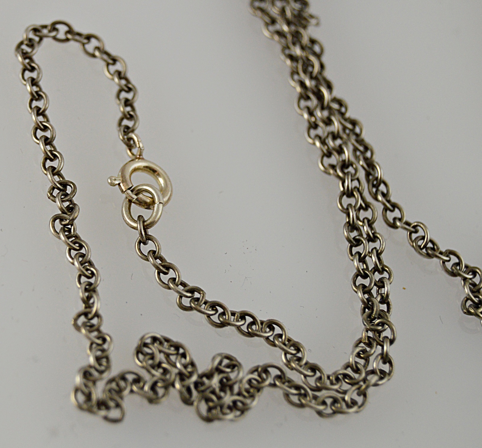 Vintage 800 Silver Pendant with Sterling Silver Chain Necklace