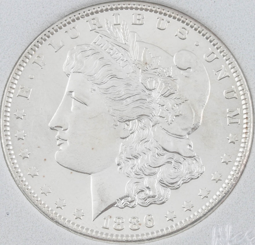 1886 Silver Morgan Dollar