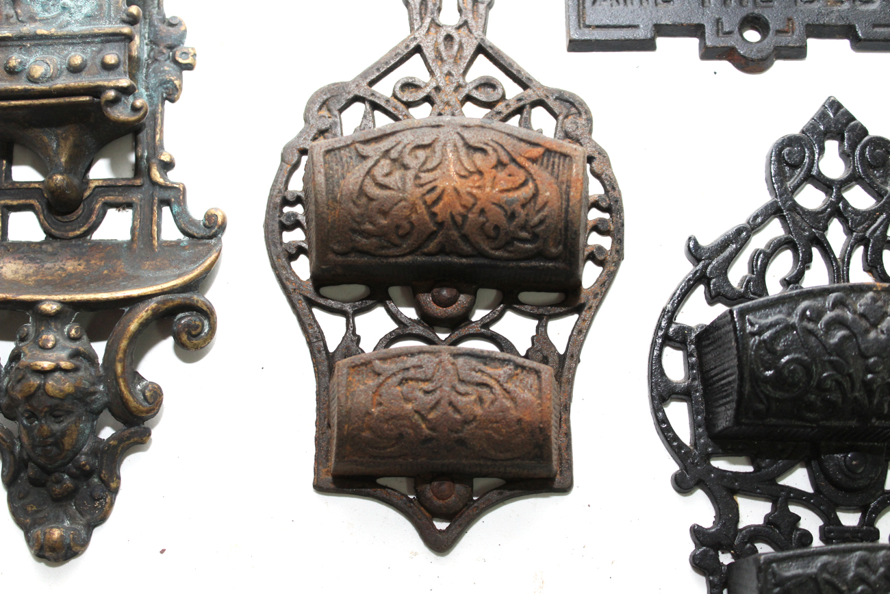 Vintage Cast Iron Match Holders