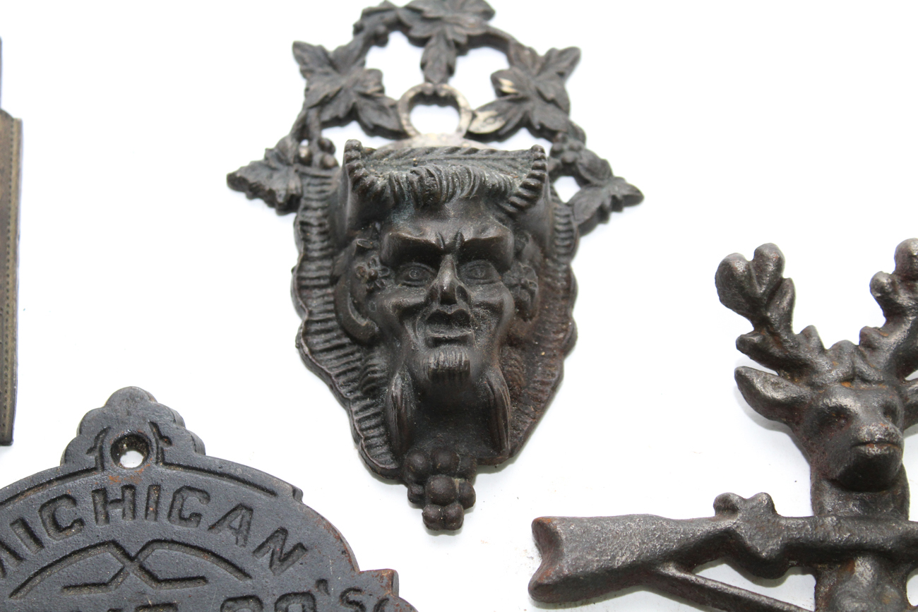 Vintage Cast Iron Match Holders