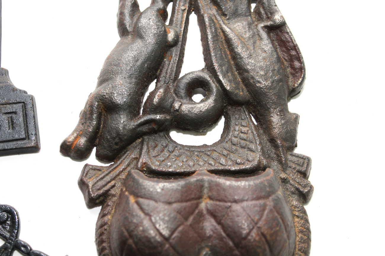 Vintage Cast Iron Match Holders