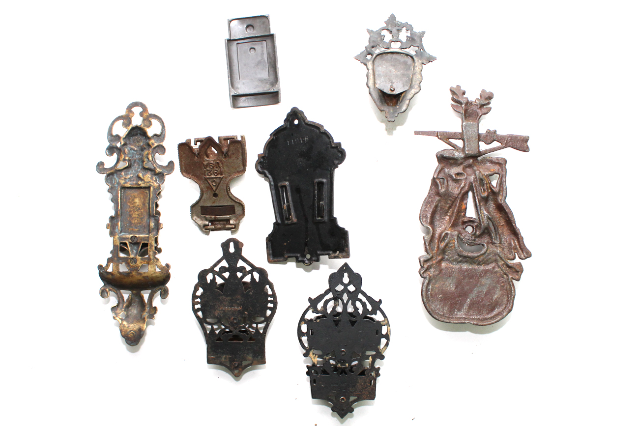 Vintage Cast Iron Match Holders