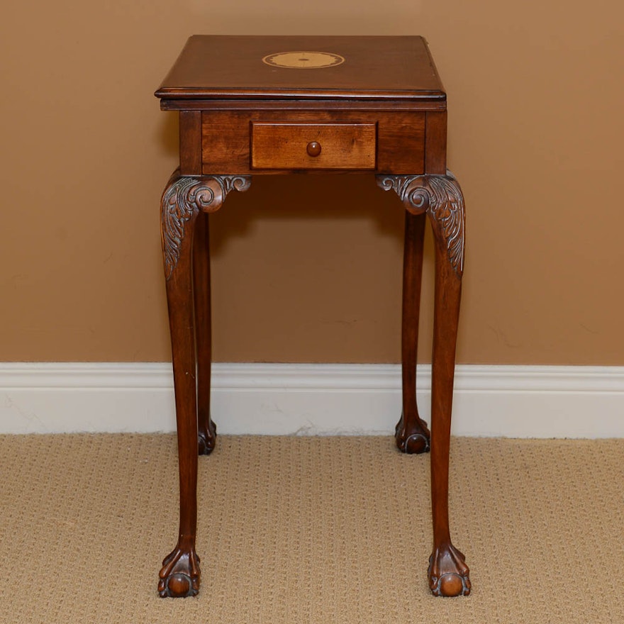 Chippendale Style Inlaid Game Table
