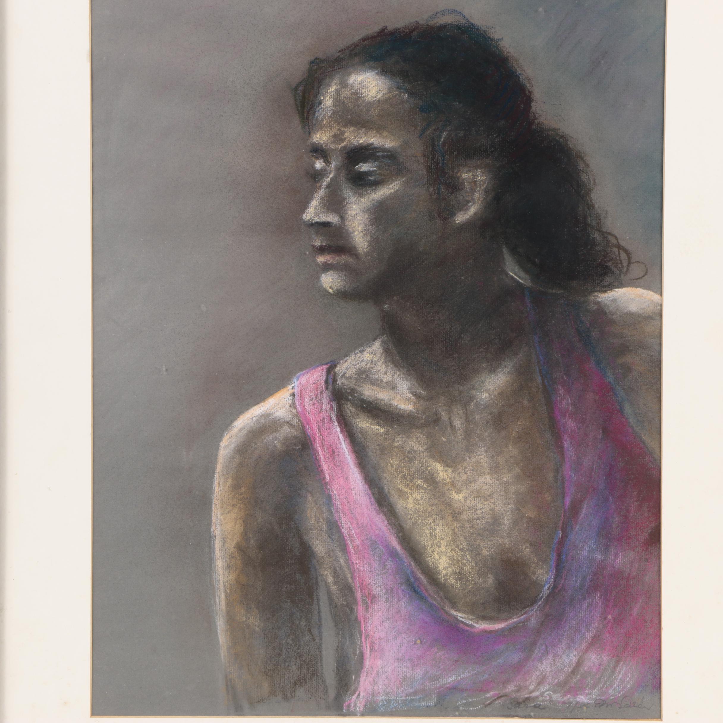 Eloe Woolf-Laiken Pastel Portrait "Sara"