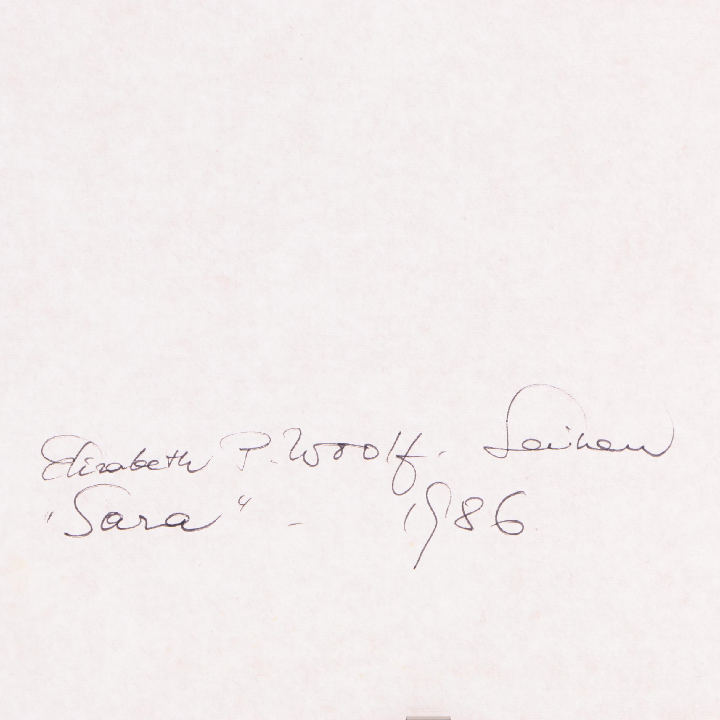 Eloe Woolf-Laiken Pastel Portrait "Sara"