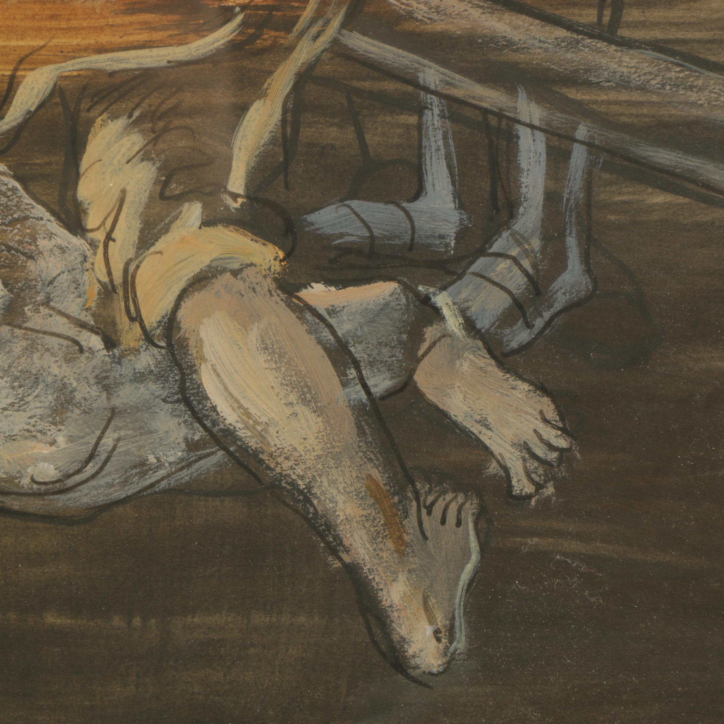 Joep Nicolas Oil Painting of Christ Carrying the Cross