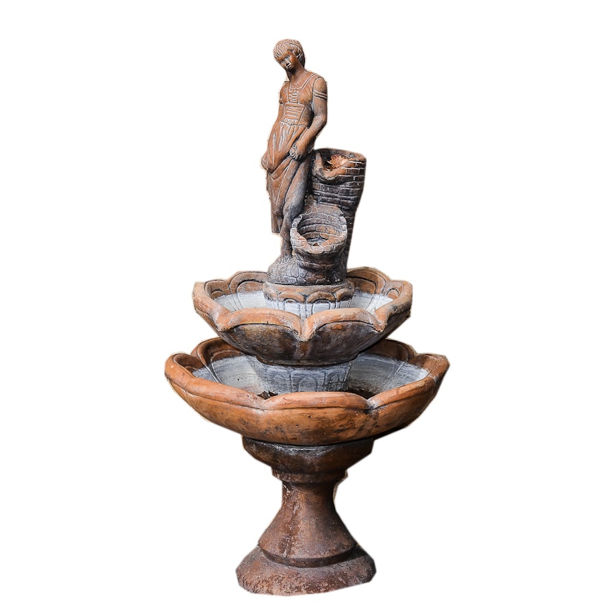 Figural Outdoor Electric Water Fountain