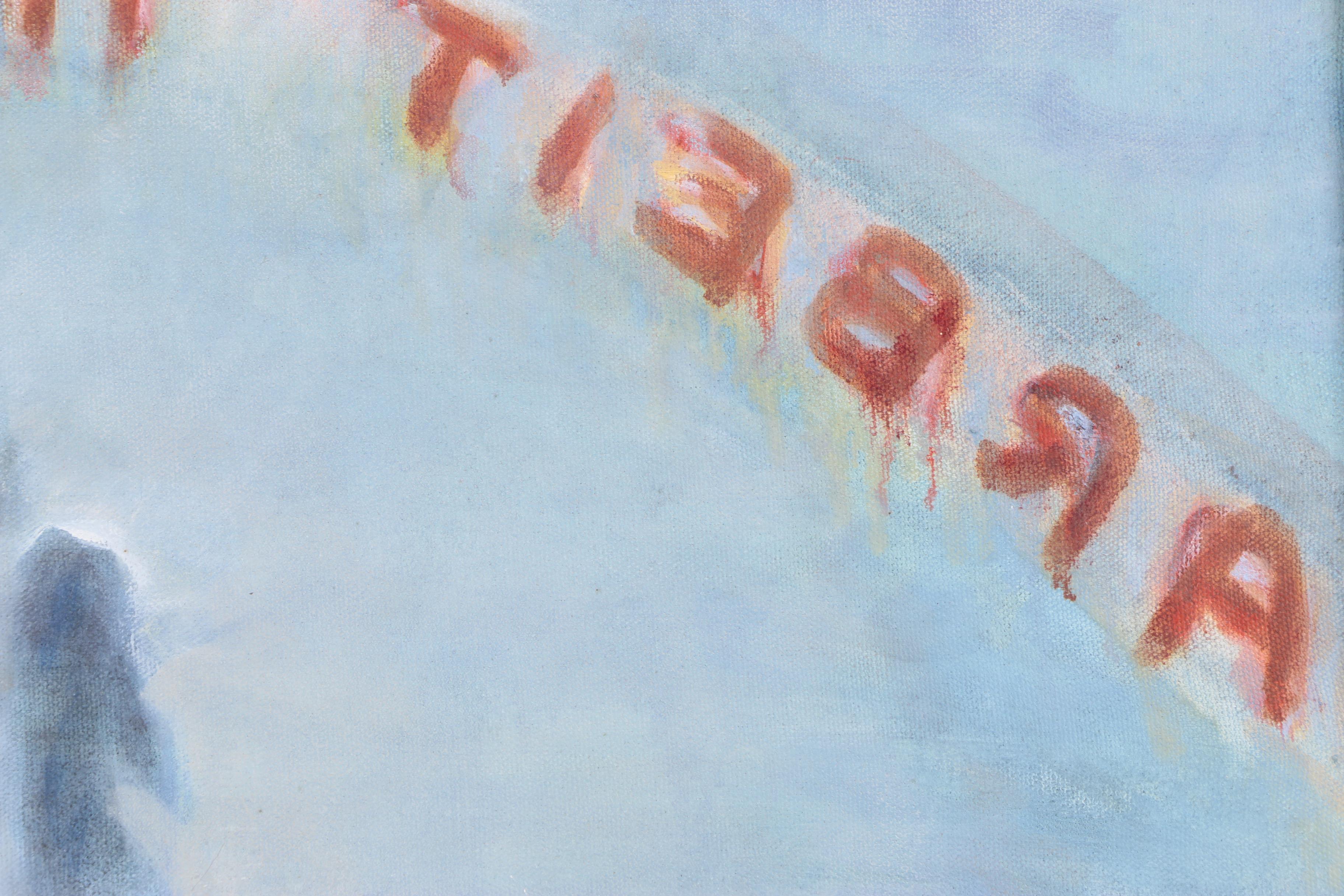 Eloe Woolf-Laiken Oil Painting "Arbeit Macht Frei"