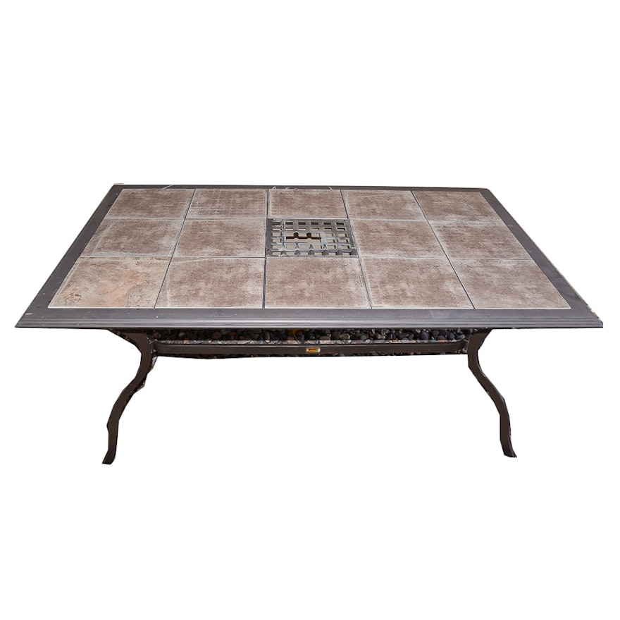 Martha Stewart Living Outdoor Dining Table with Ceramic Tile Top
