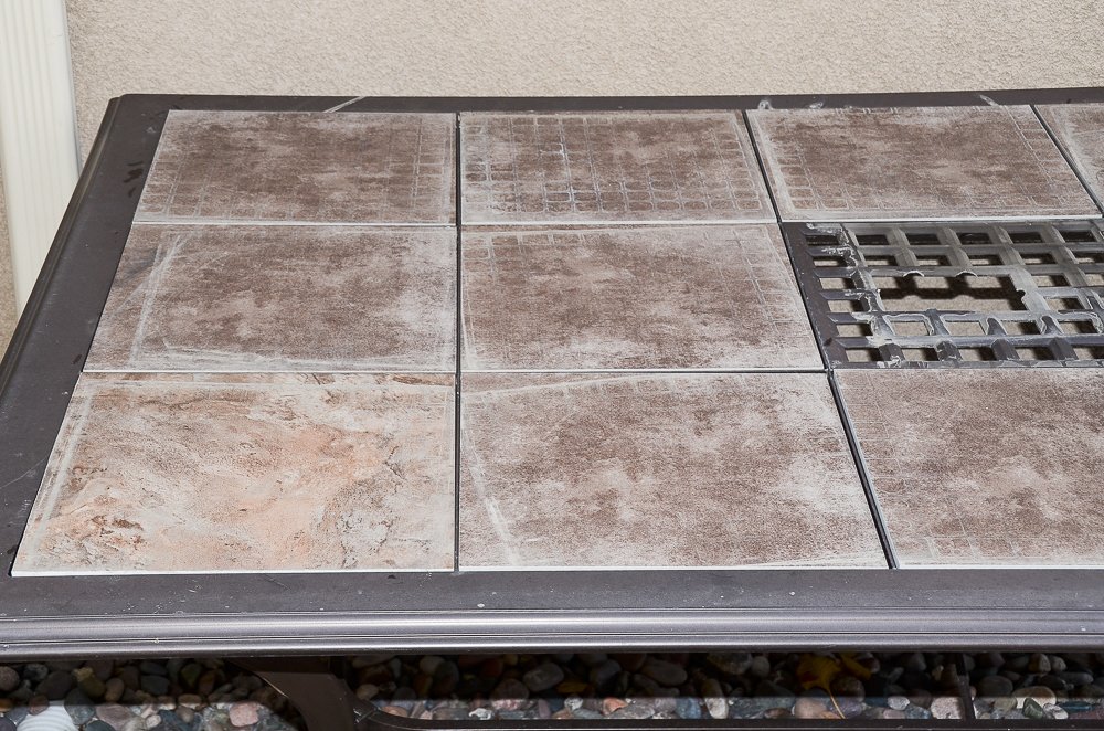 Martha Stewart Living Outdoor Dining Table with Ceramic Tile Top