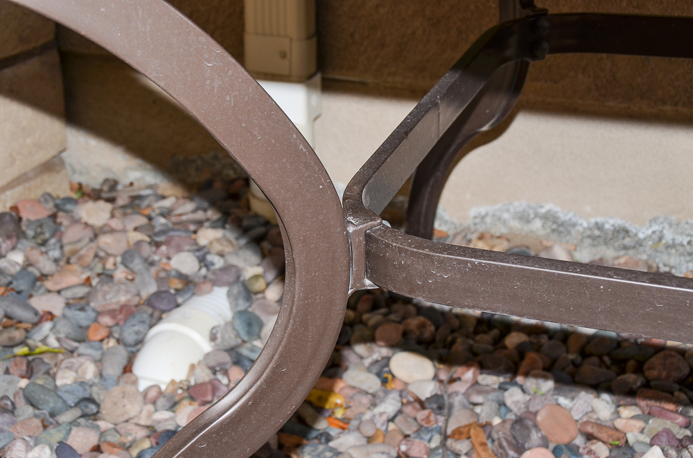 Martha Stewart Living Outdoor Dining Table with Ceramic Tile Top