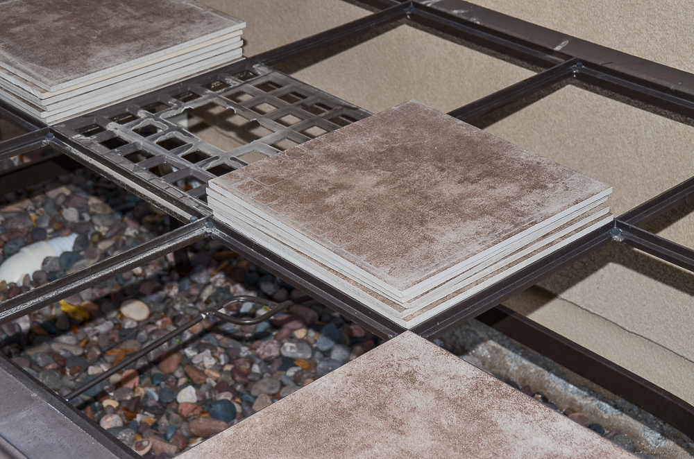 Martha Stewart Living Outdoor Dining Table with Ceramic Tile Top