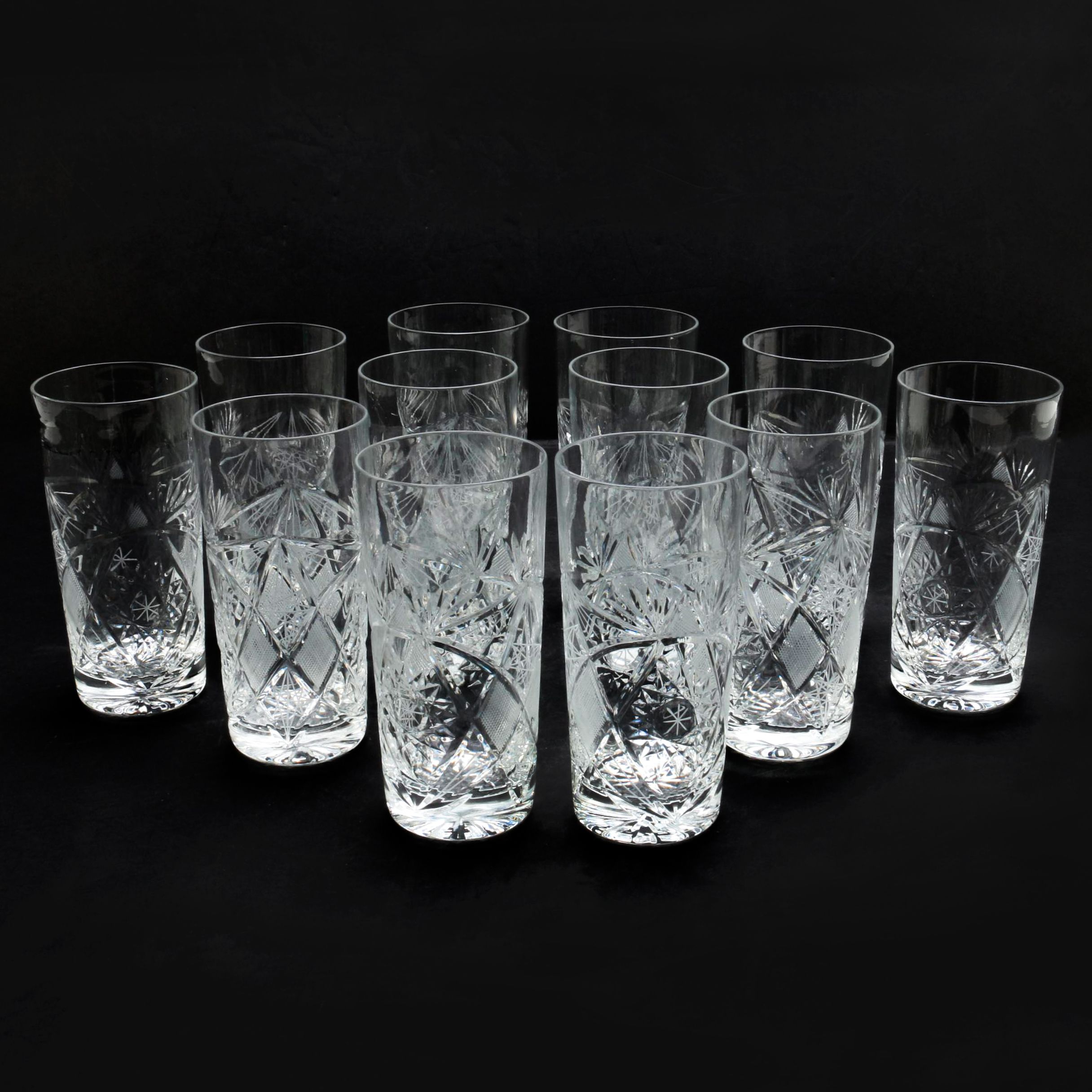 Cut Crystal Highball Glasses