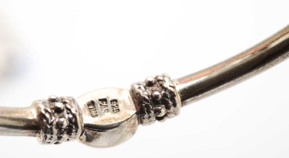 Sterling Silver "Harmony of Three" Stacking Bracelets