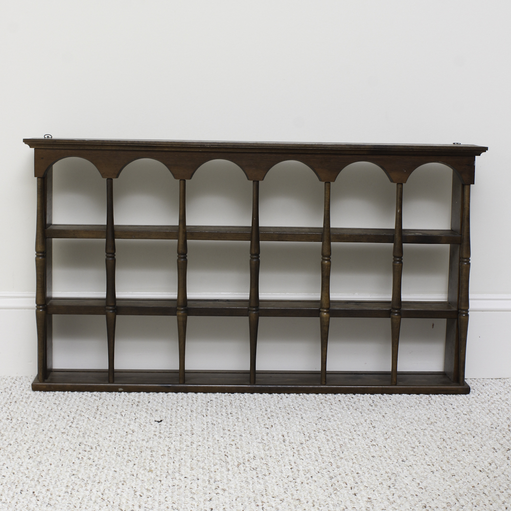 Wooden Display Wall Shelf