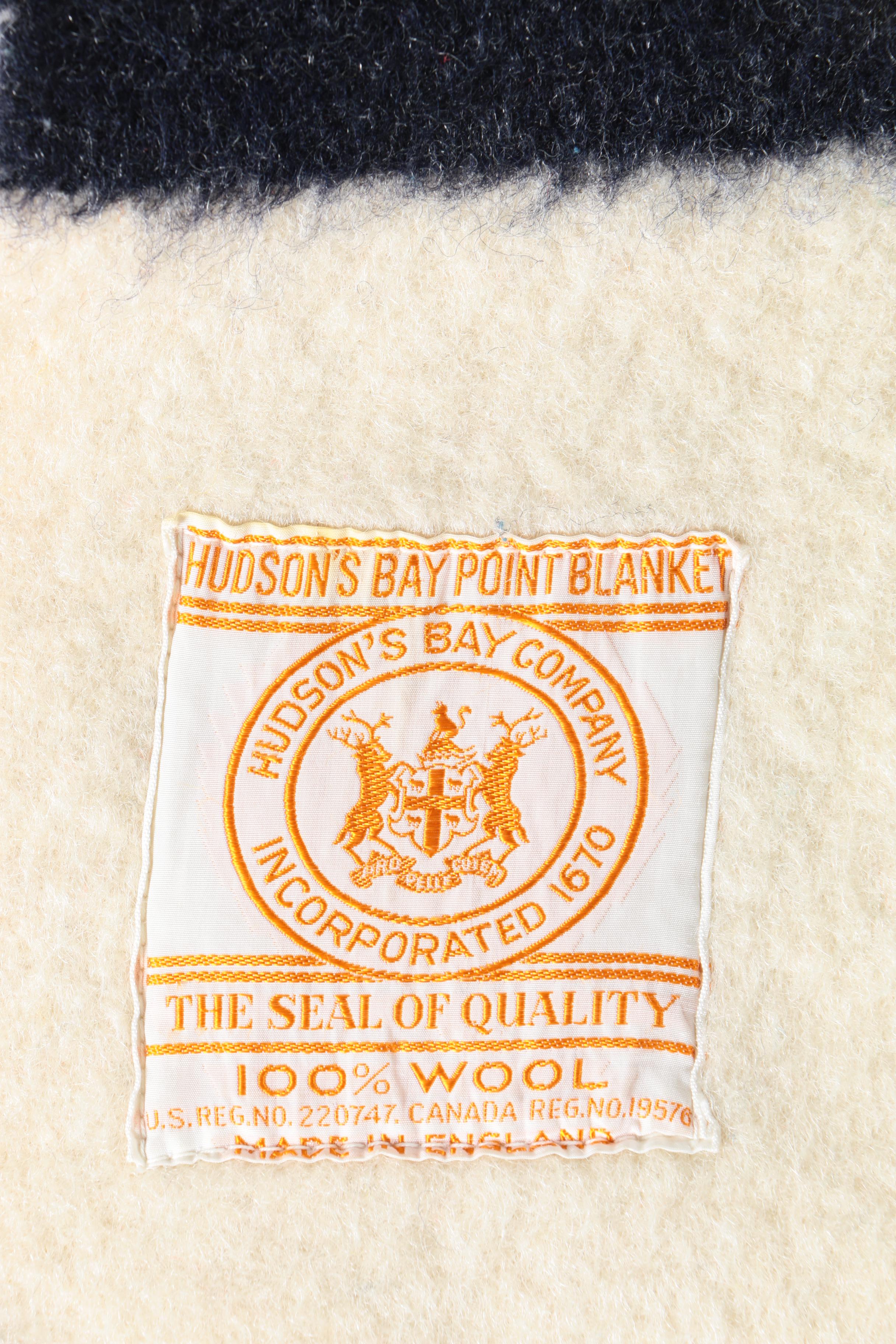 Vintage Hudson's Bay Wool Blanket