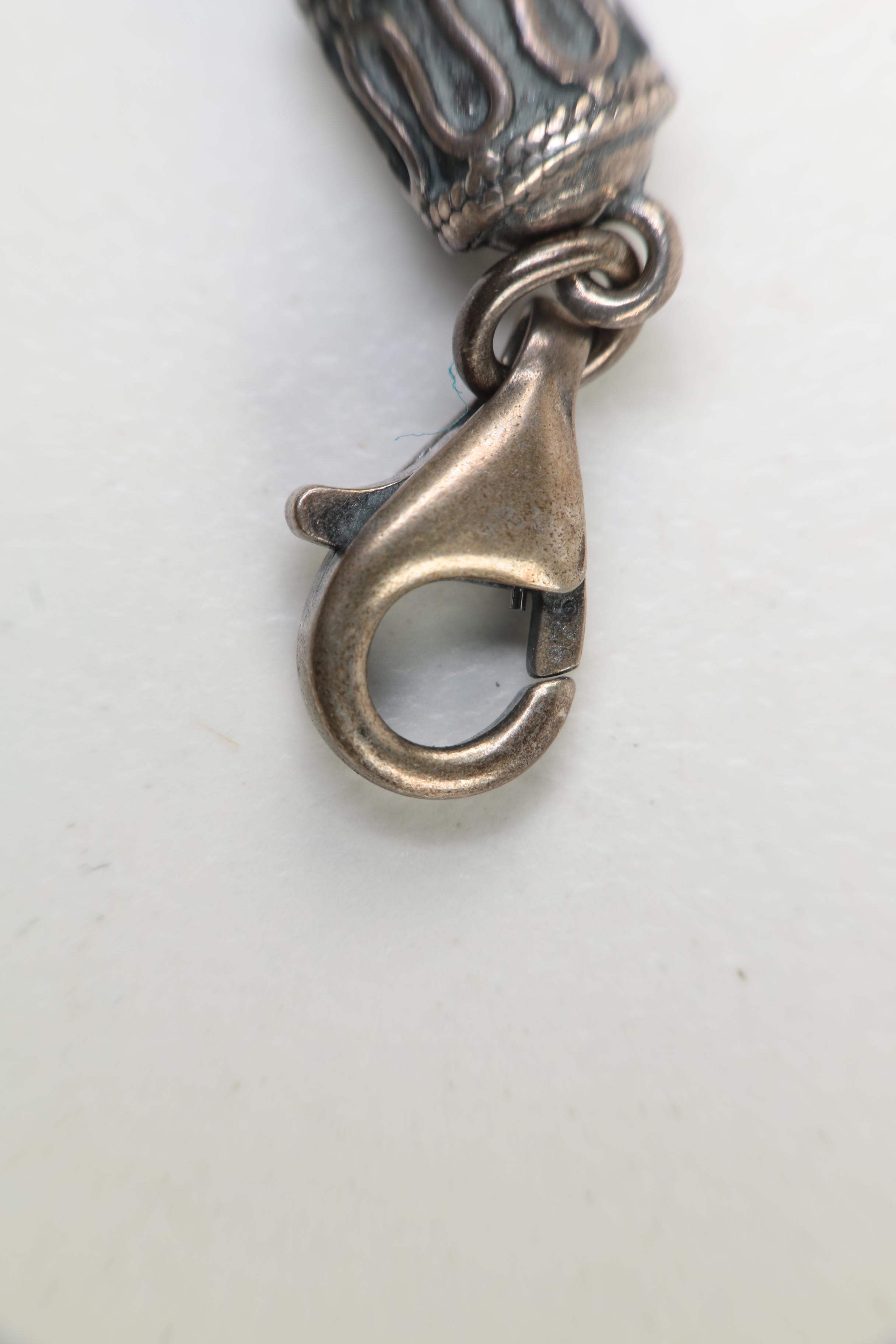 Sterling Silver Button Pearl and Leather Demi Parure