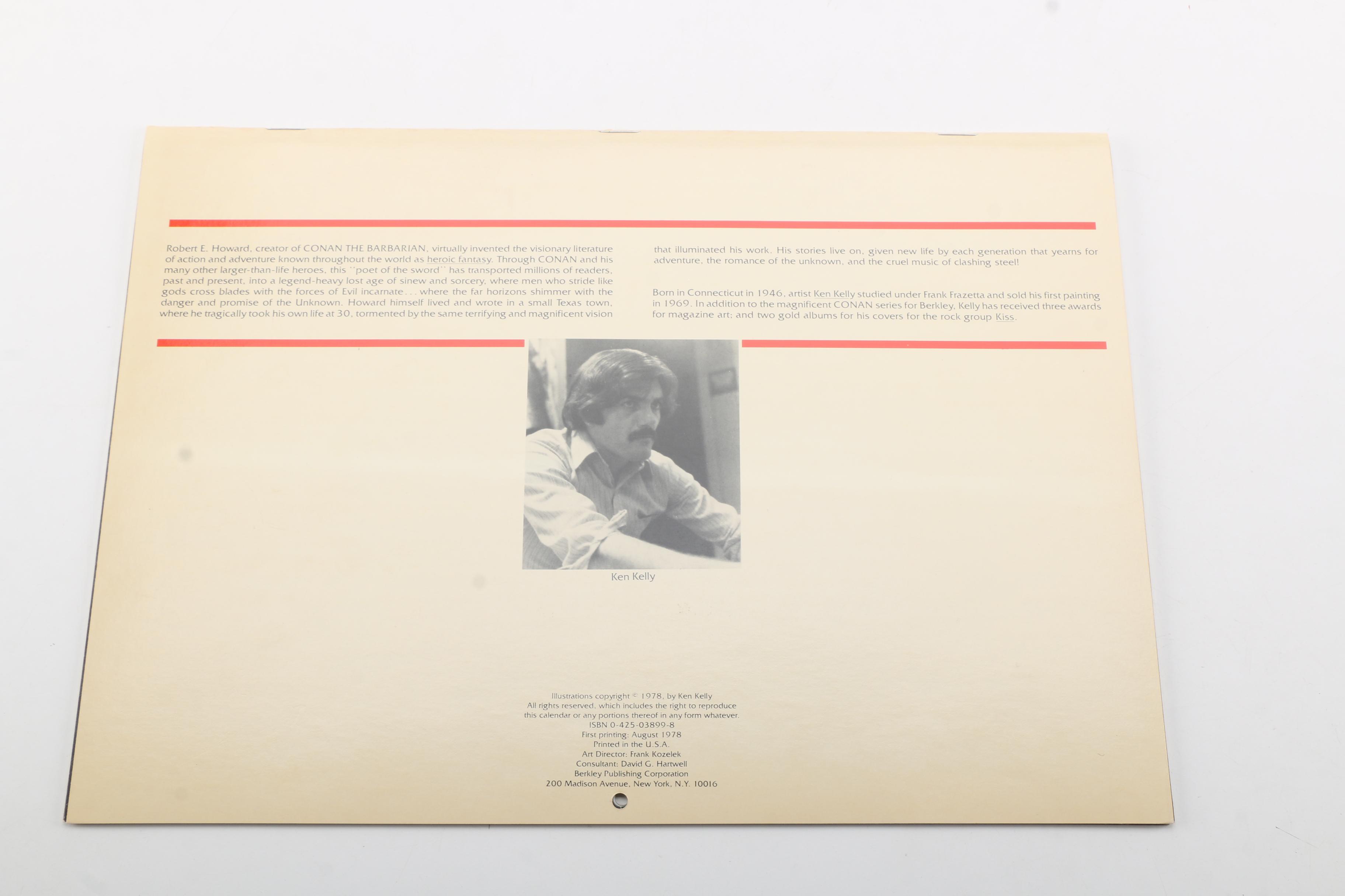 1979 "Ken Kelly's Robert E. Howard Heroic Fantasy" Calendar