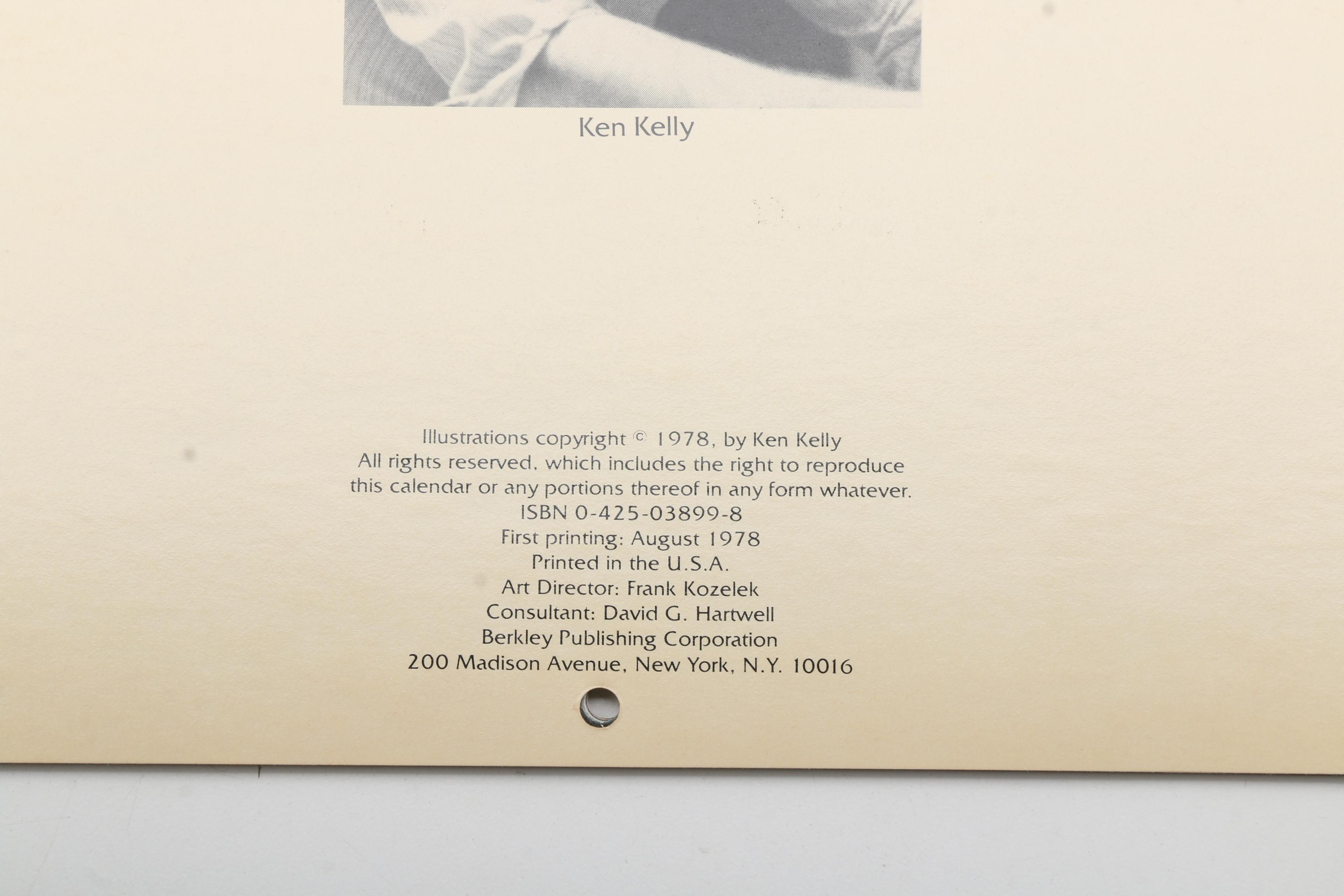 1979 "Ken Kelly's Robert E. Howard Heroic Fantasy" Calendar