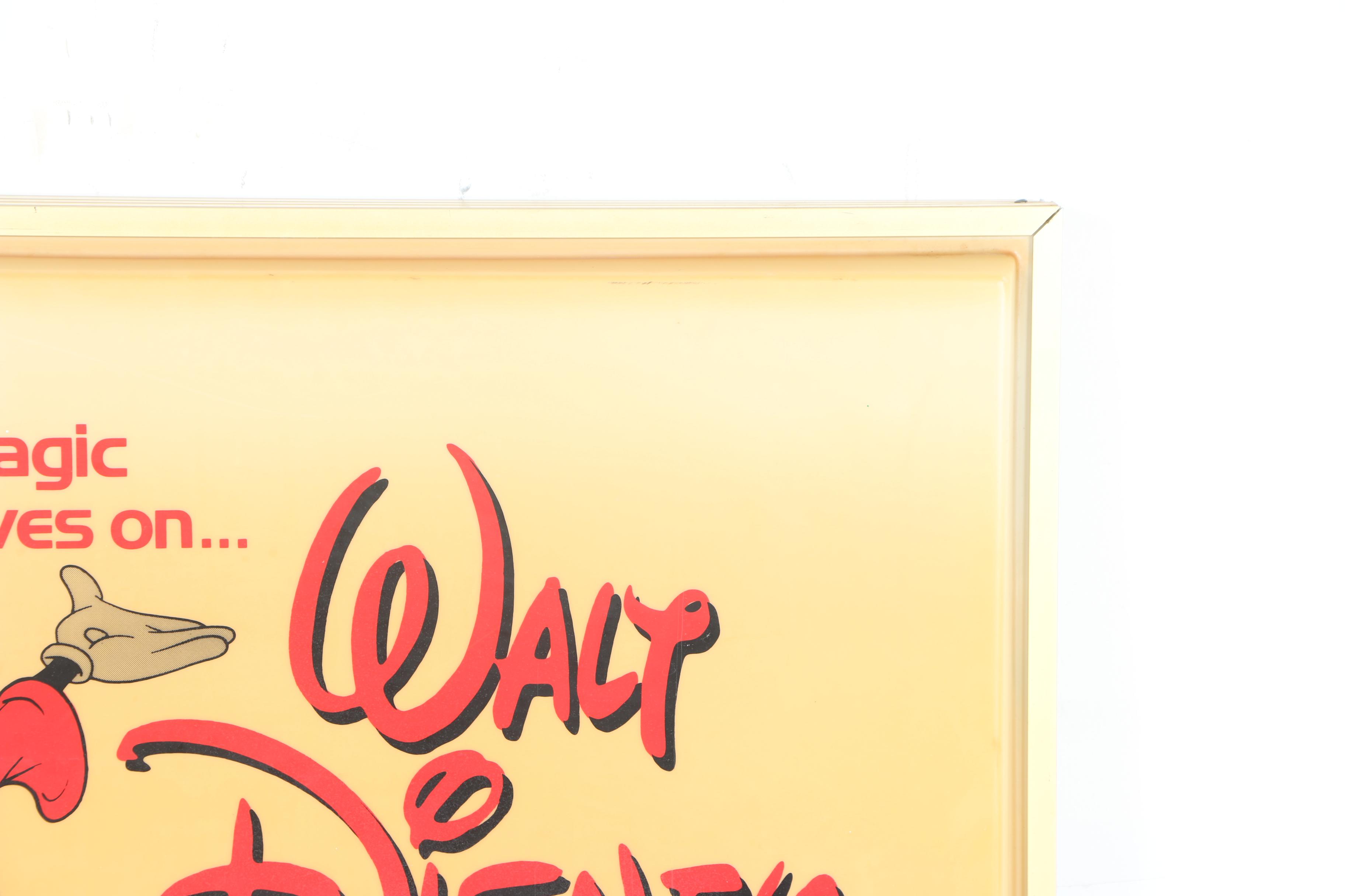 Walt Disney Home Video "Authorized Dealer" Sign