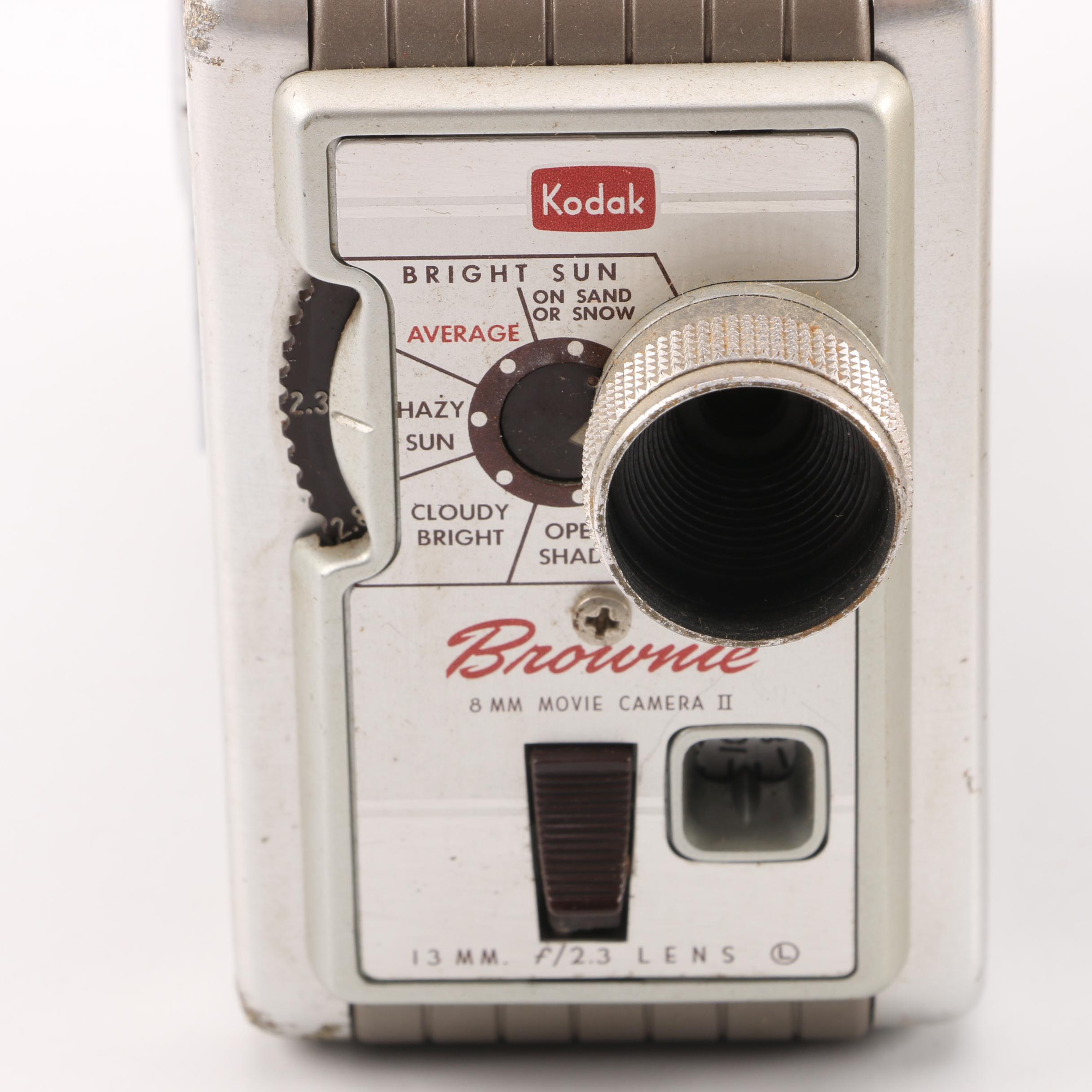 Vintage Kodak Brownie 8mm Movie Camera with Film Reels