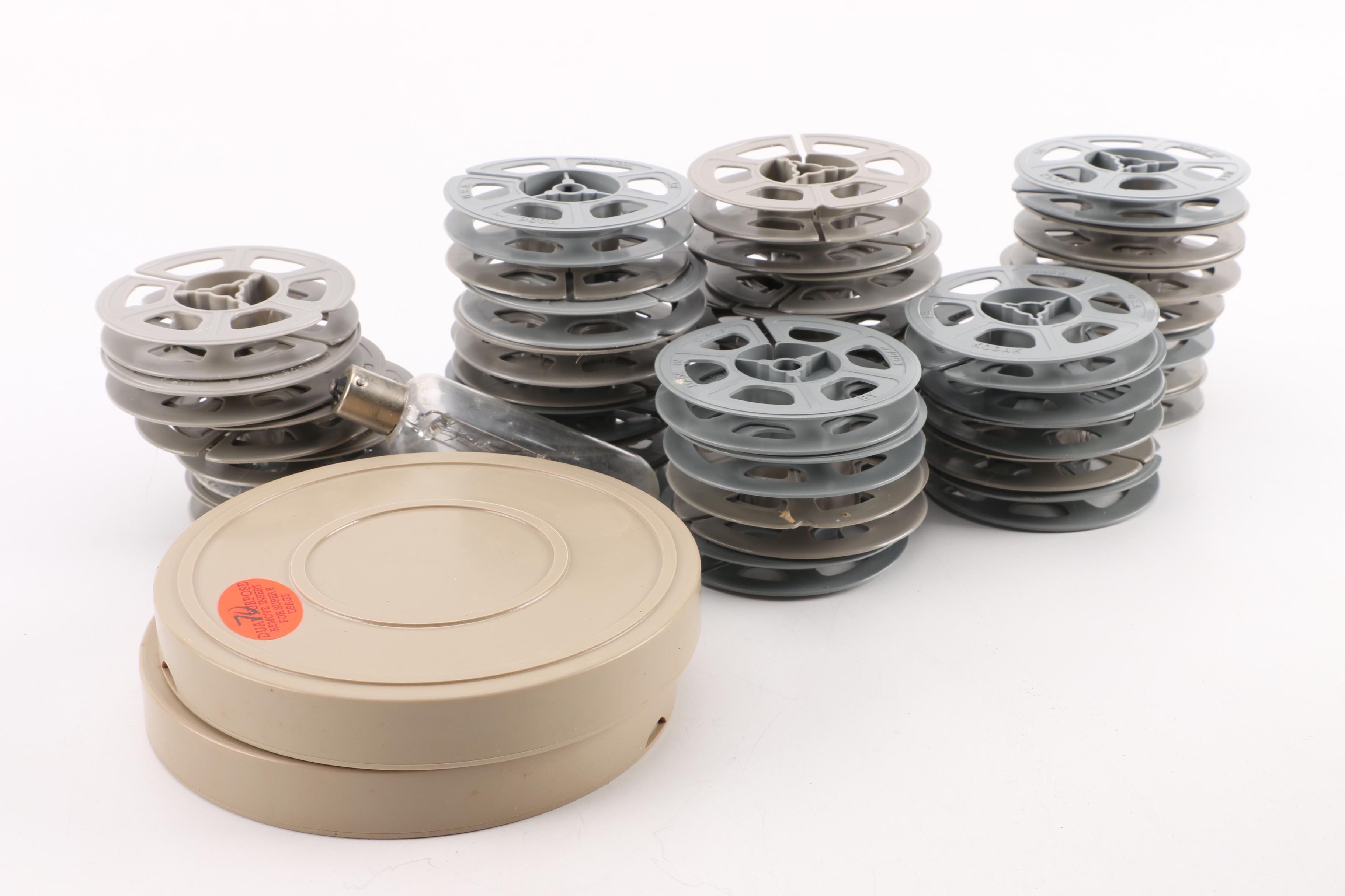 Vintage Kodak Brownie 8mm Movie Camera with Film Reels