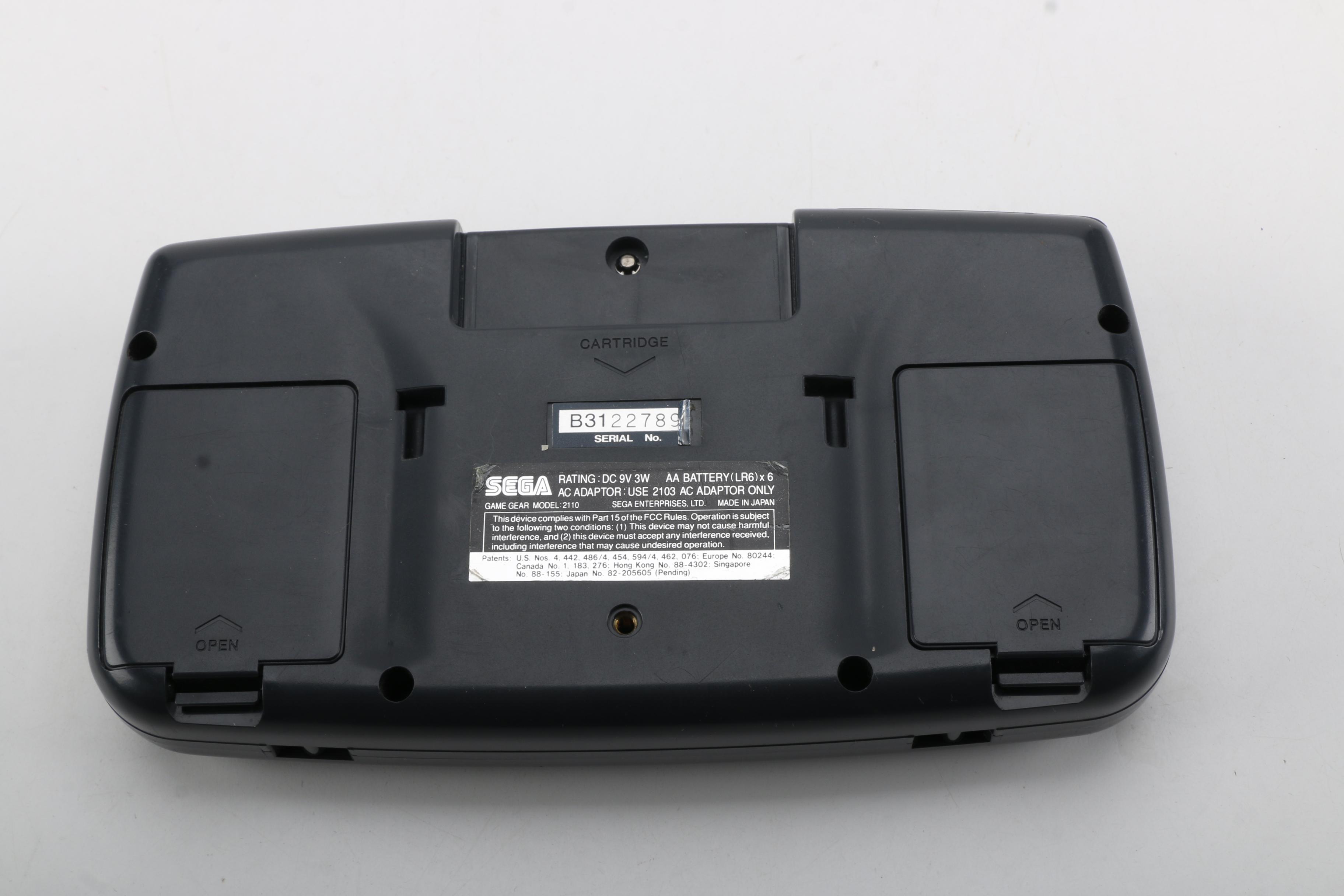 SEGA Handheld Game Gear Console and Accessories