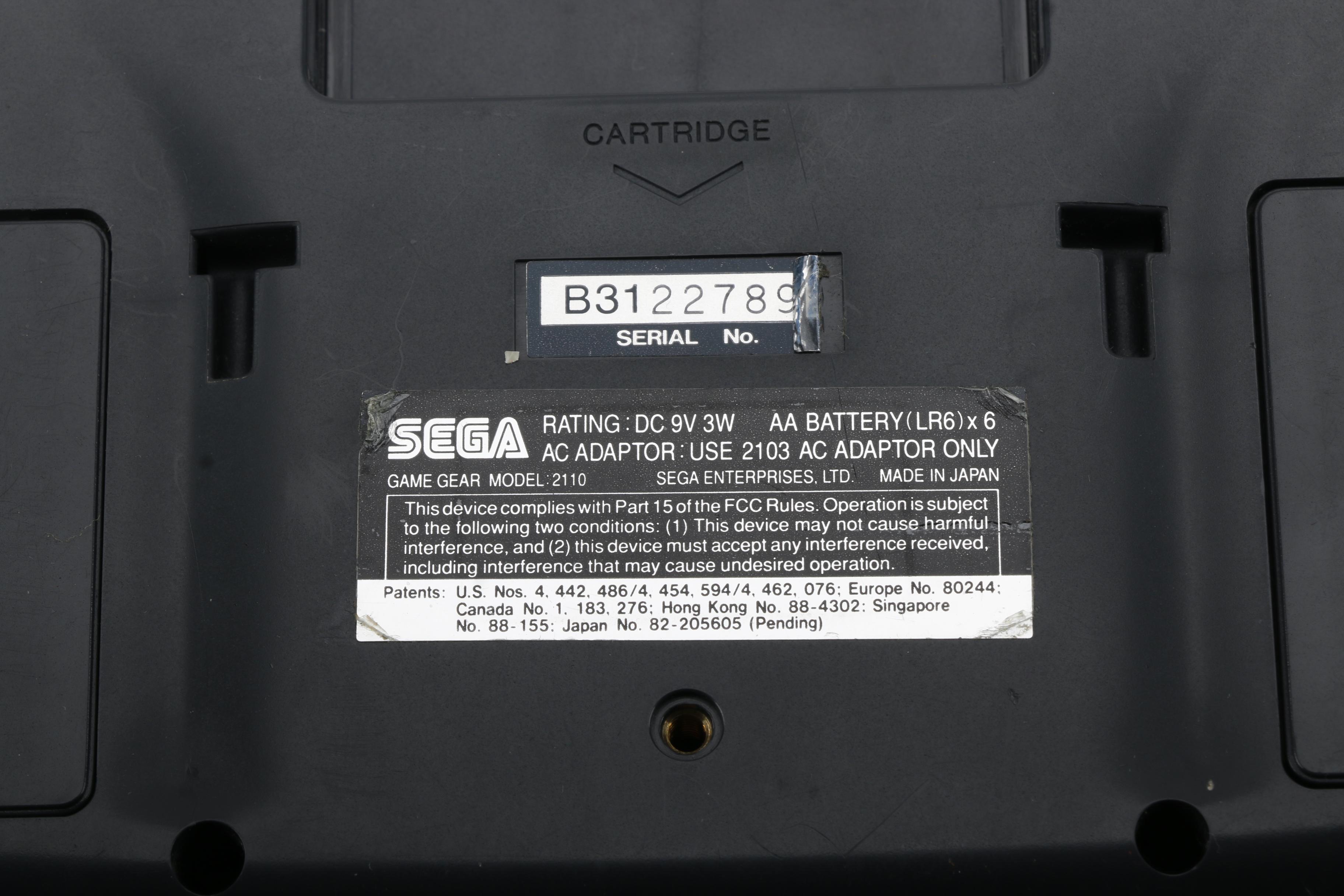 SEGA Handheld Game Gear Console and Accessories