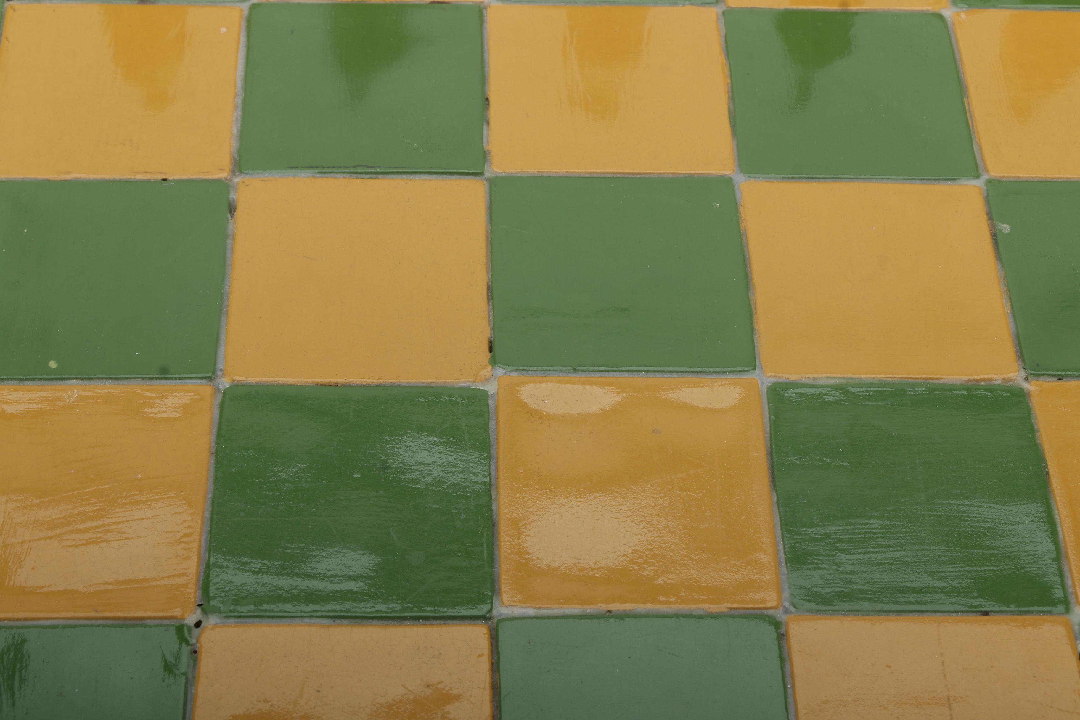 Yellow and Green Chess Board