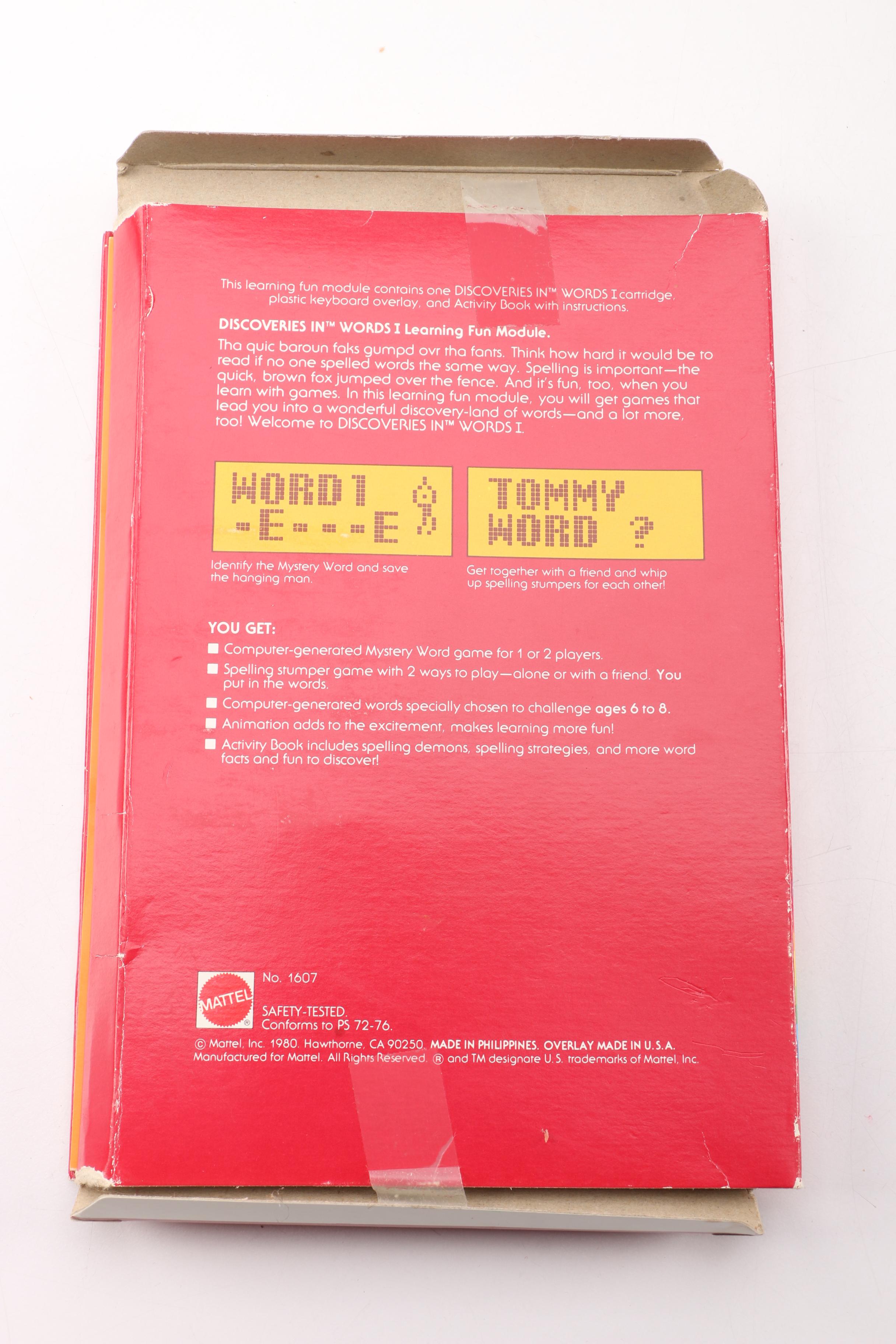 Early 1980s Mego 2-XL Robot and Mattel Children's Discovery System