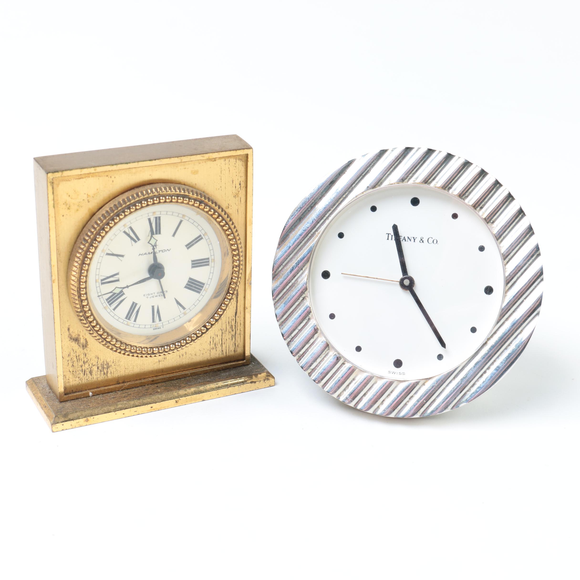 Alarm Clocks including Hamilton and Tiffany & Co.