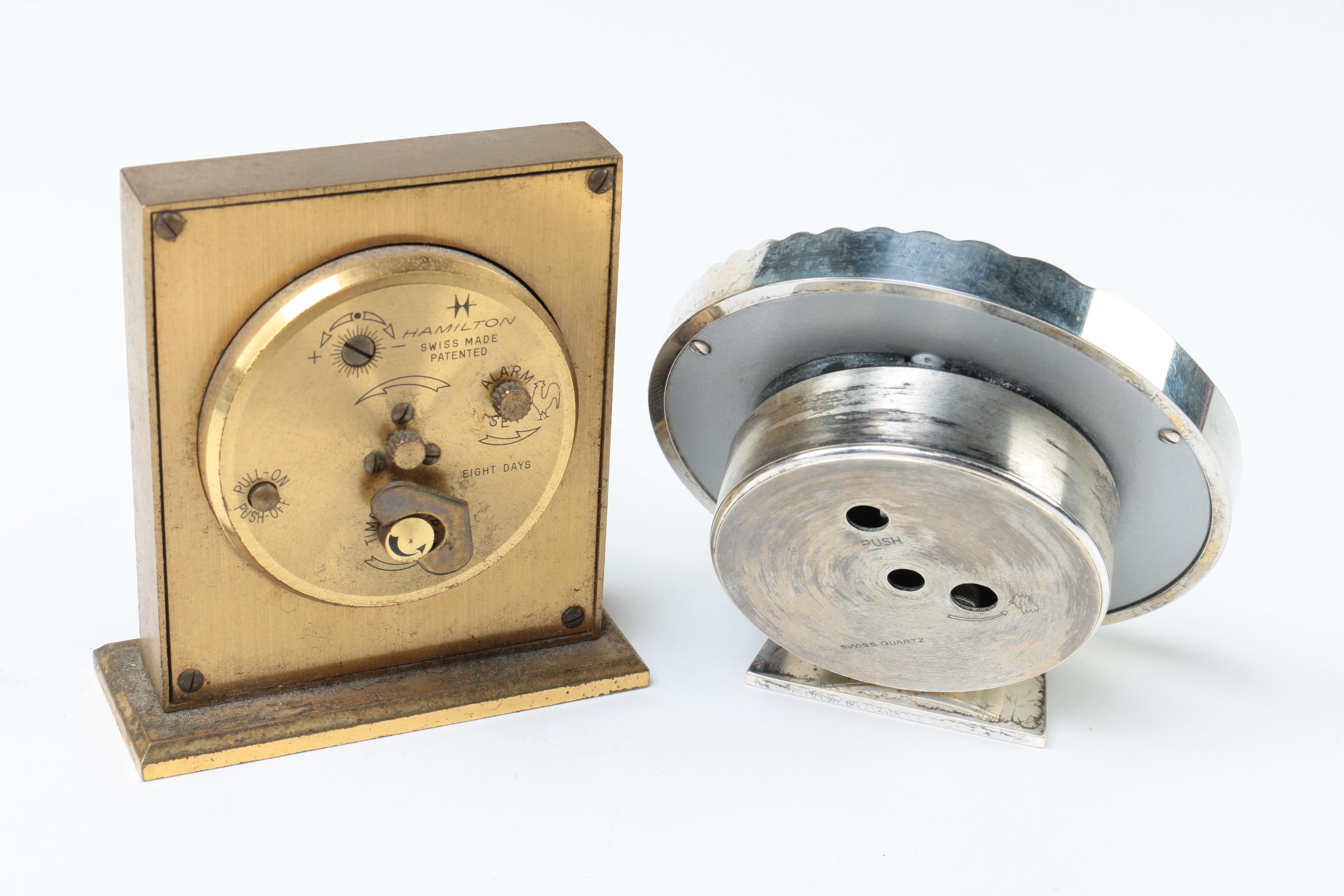 Alarm Clocks including Hamilton and Tiffany & Co.