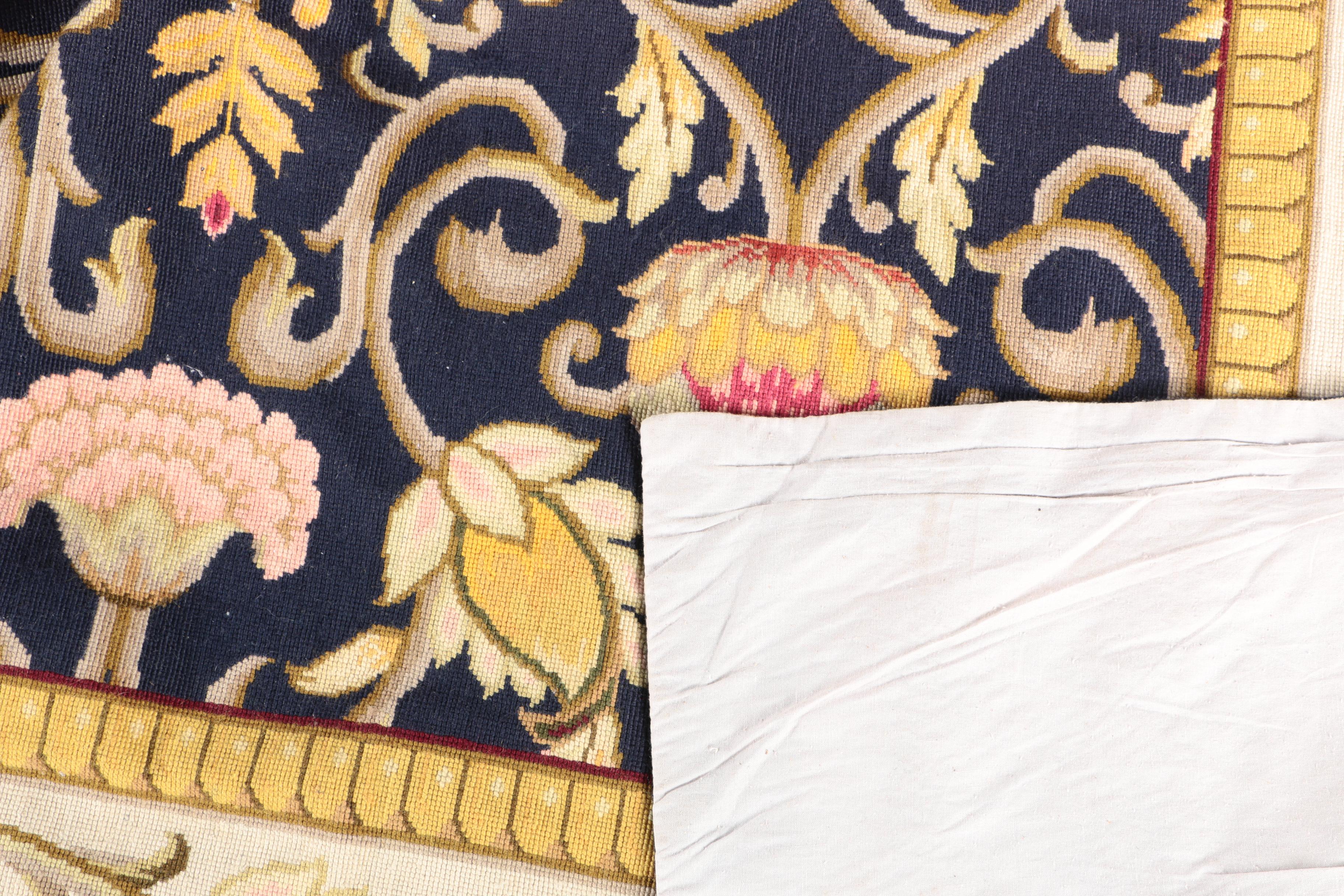 Tufted Floral Wool Area Rug