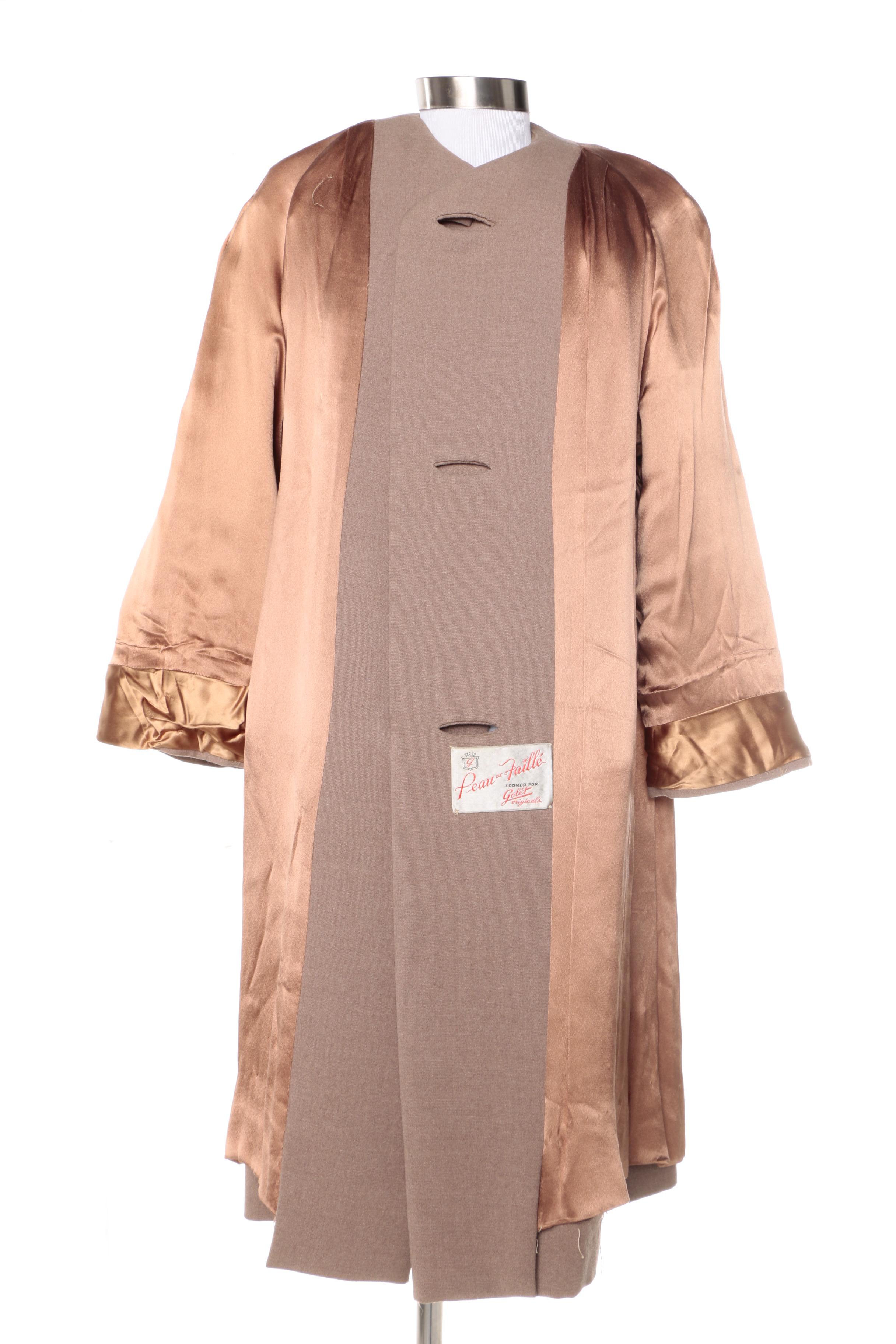 Vintage Coat with Mink Collar