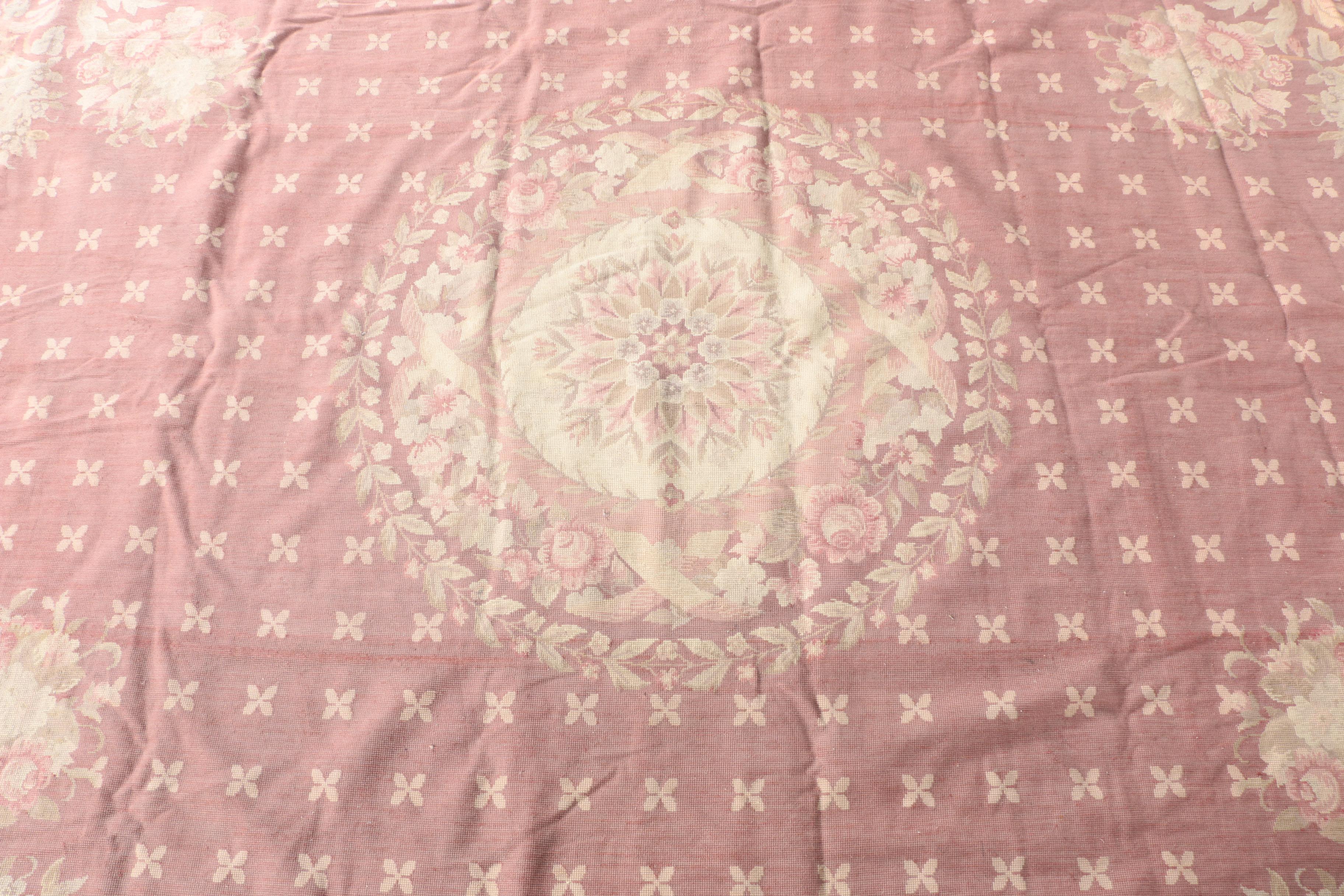 Aubusson Style Needlepoint Area Rug