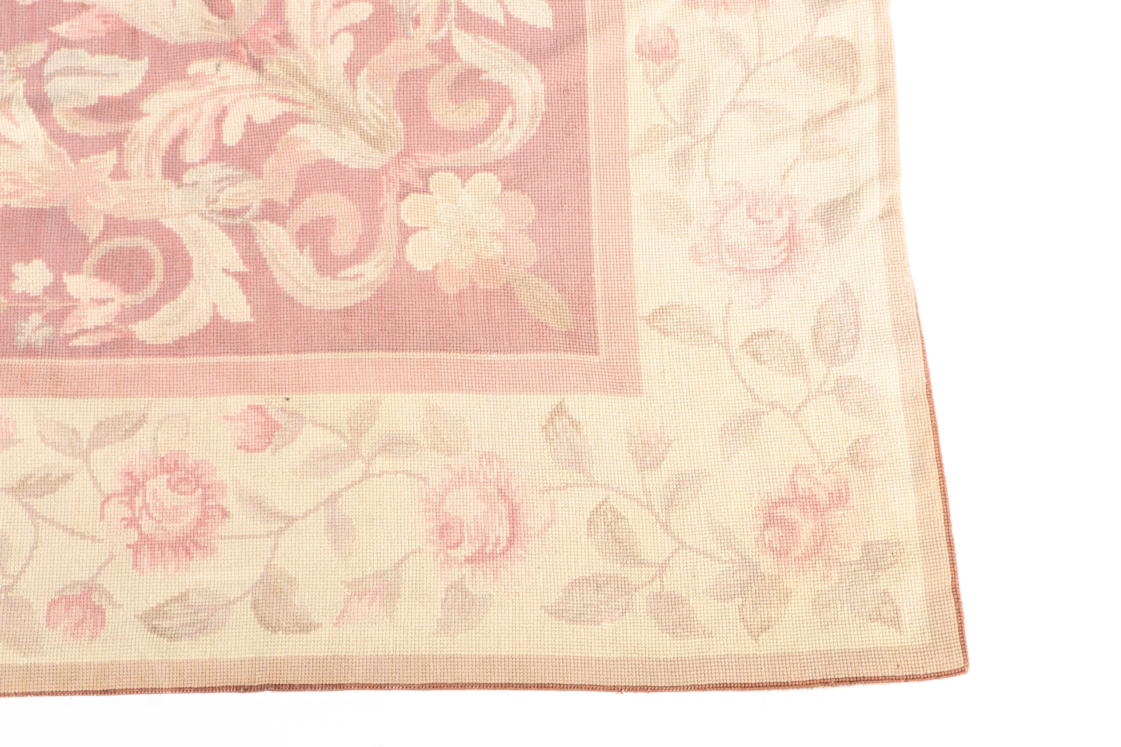 Aubusson Style Needlepoint Area Rug