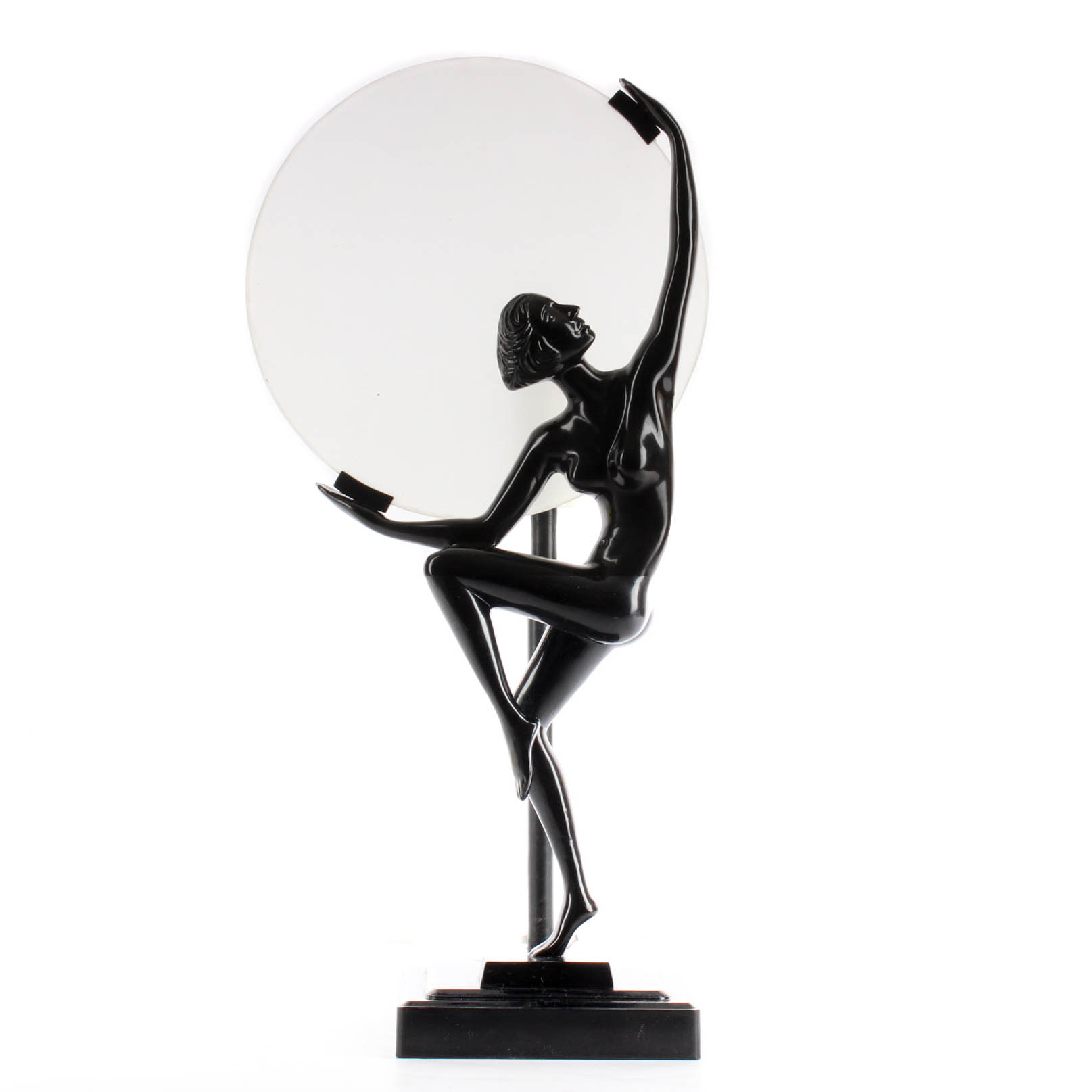 Vintage Art Deco Style Frankart Sarsaparilla Black Lamp