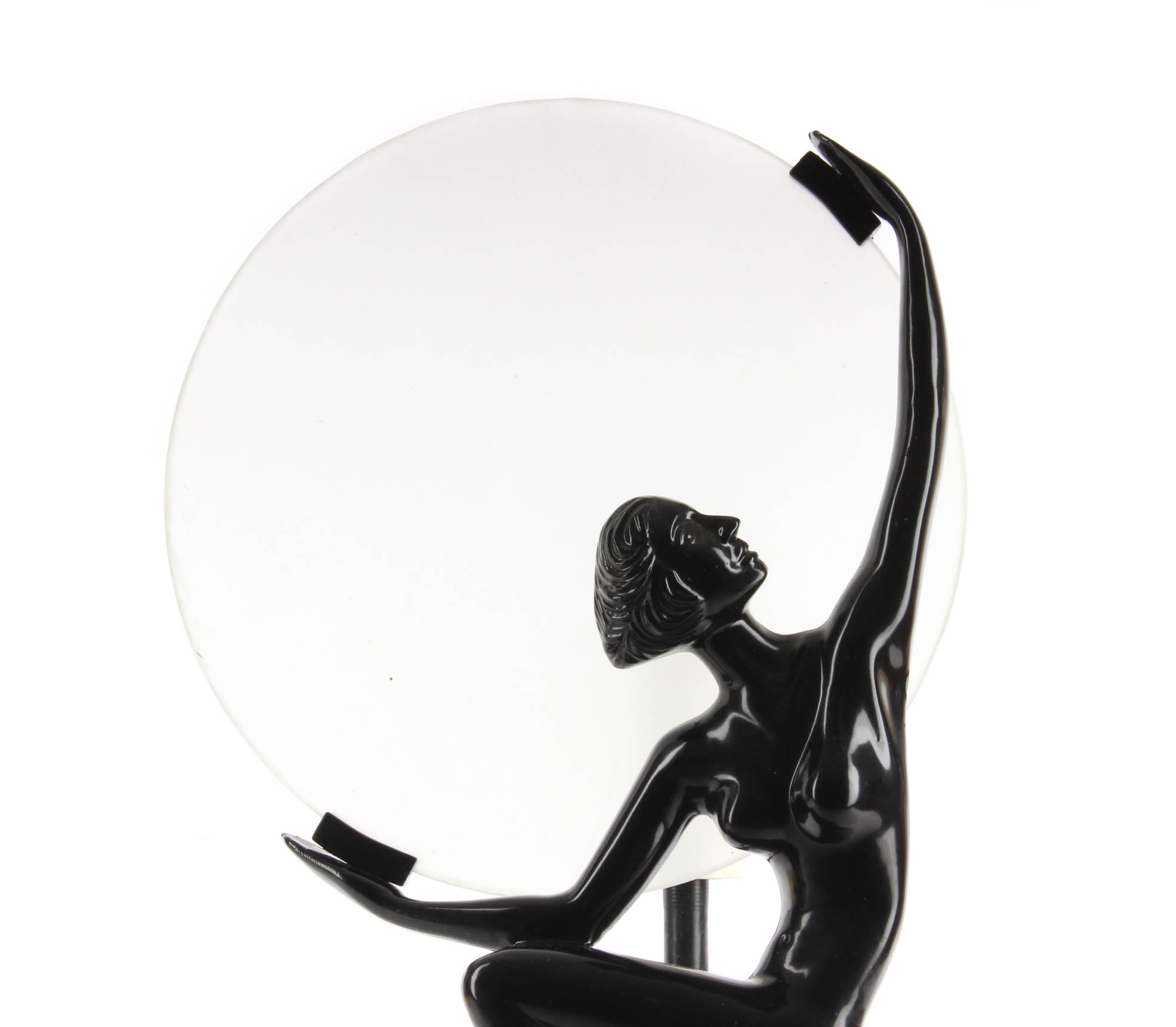 Vintage Art Deco Style Frankart Sarsaparilla Black Lamp