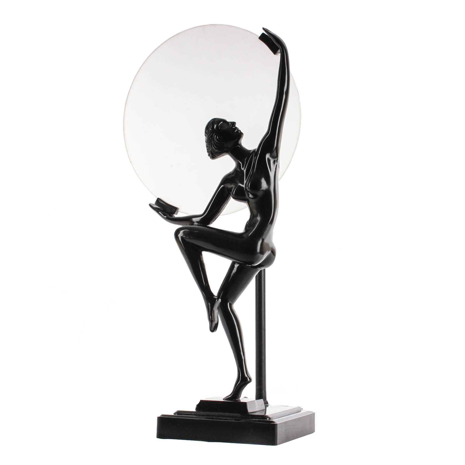 Vintage Art Deco Style Frankart Sarsaparilla Black Lamp