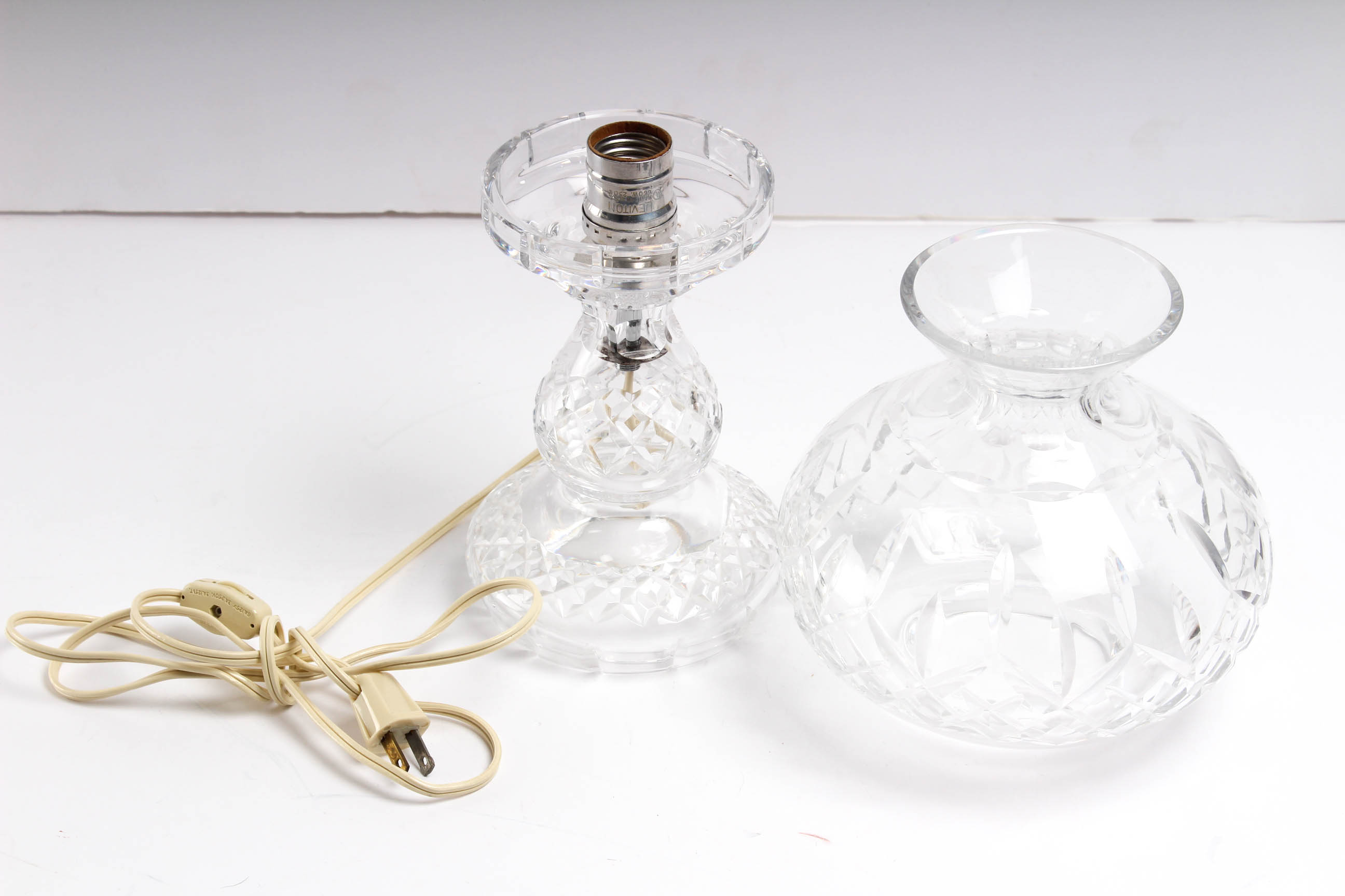 Waterford Crystal "Lismore" Table Lamp