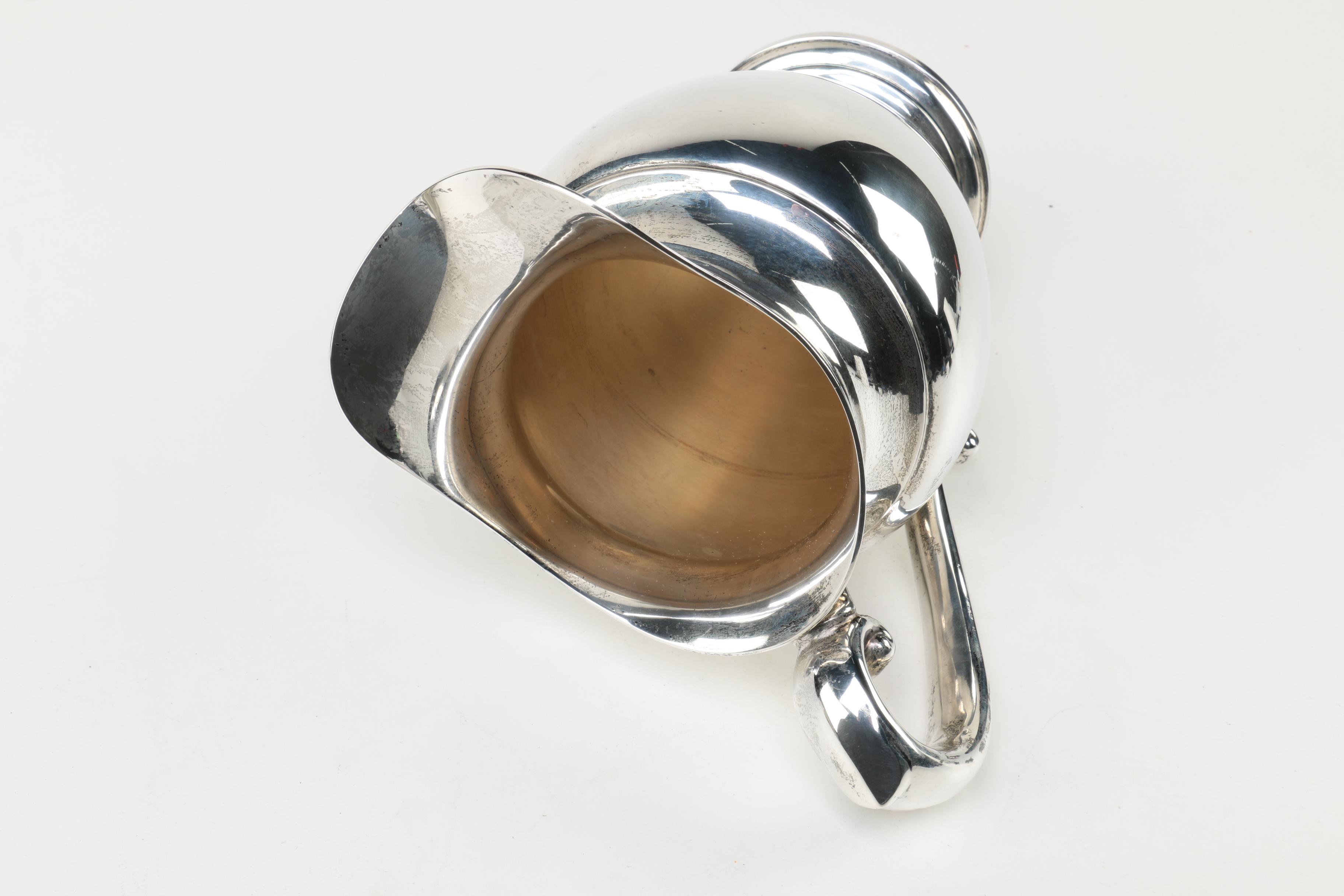 Preisner Sterling Silver Footed Water Pitcher