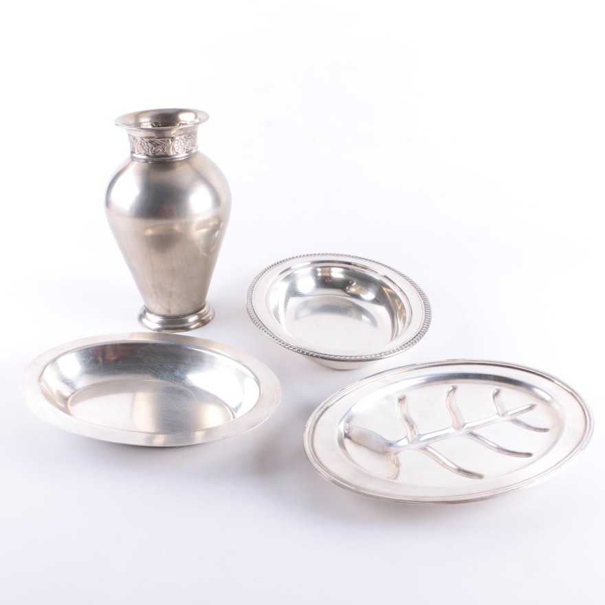 Silver Plate Serveware and Decor Featuring F.B. Rogers and Poole