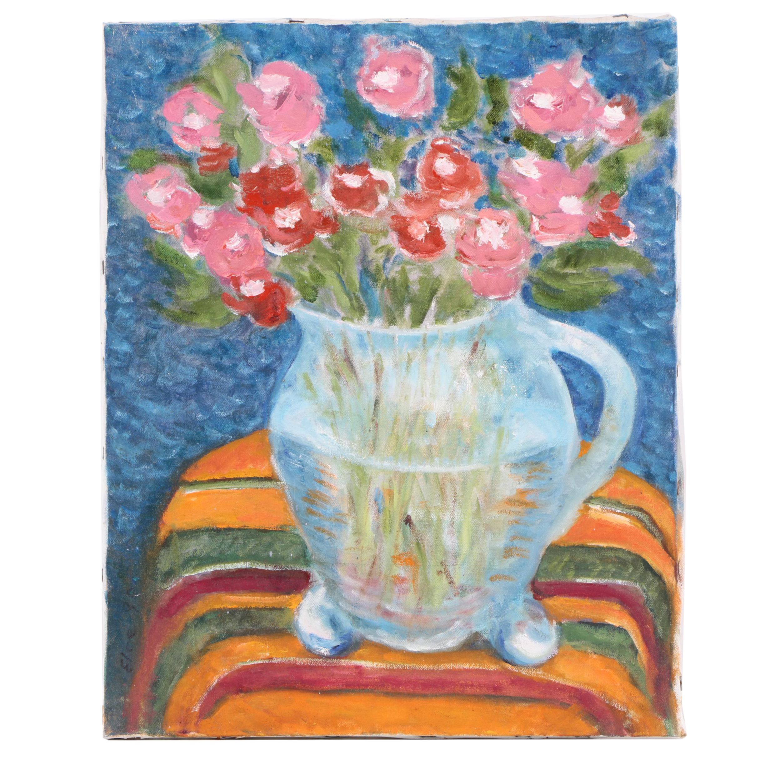 Eloe Woolf-Laiken Oil Painting "Glass Pitcher"