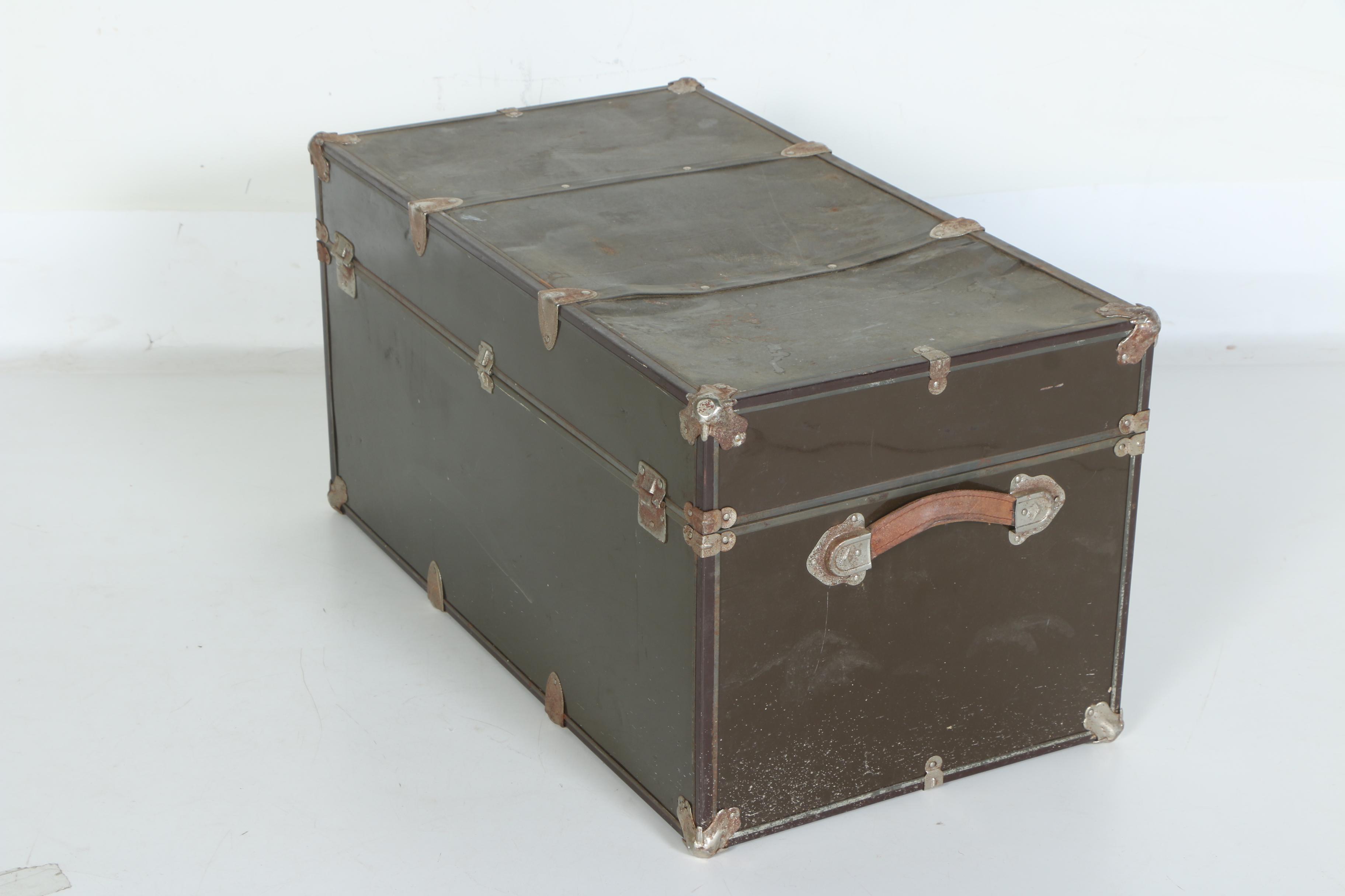 Vintage Metal Foot Locker