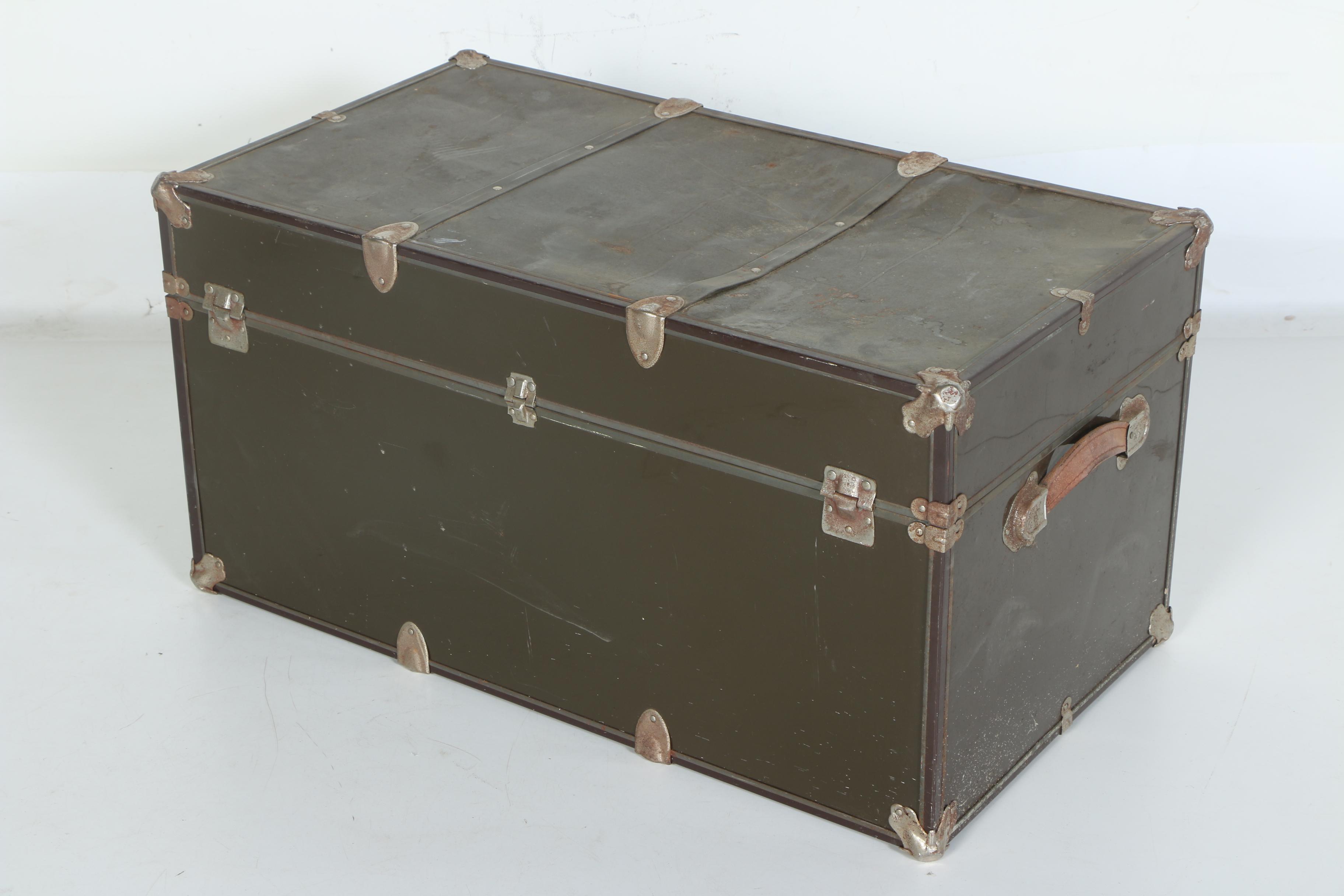 Vintage Metal Foot Locker